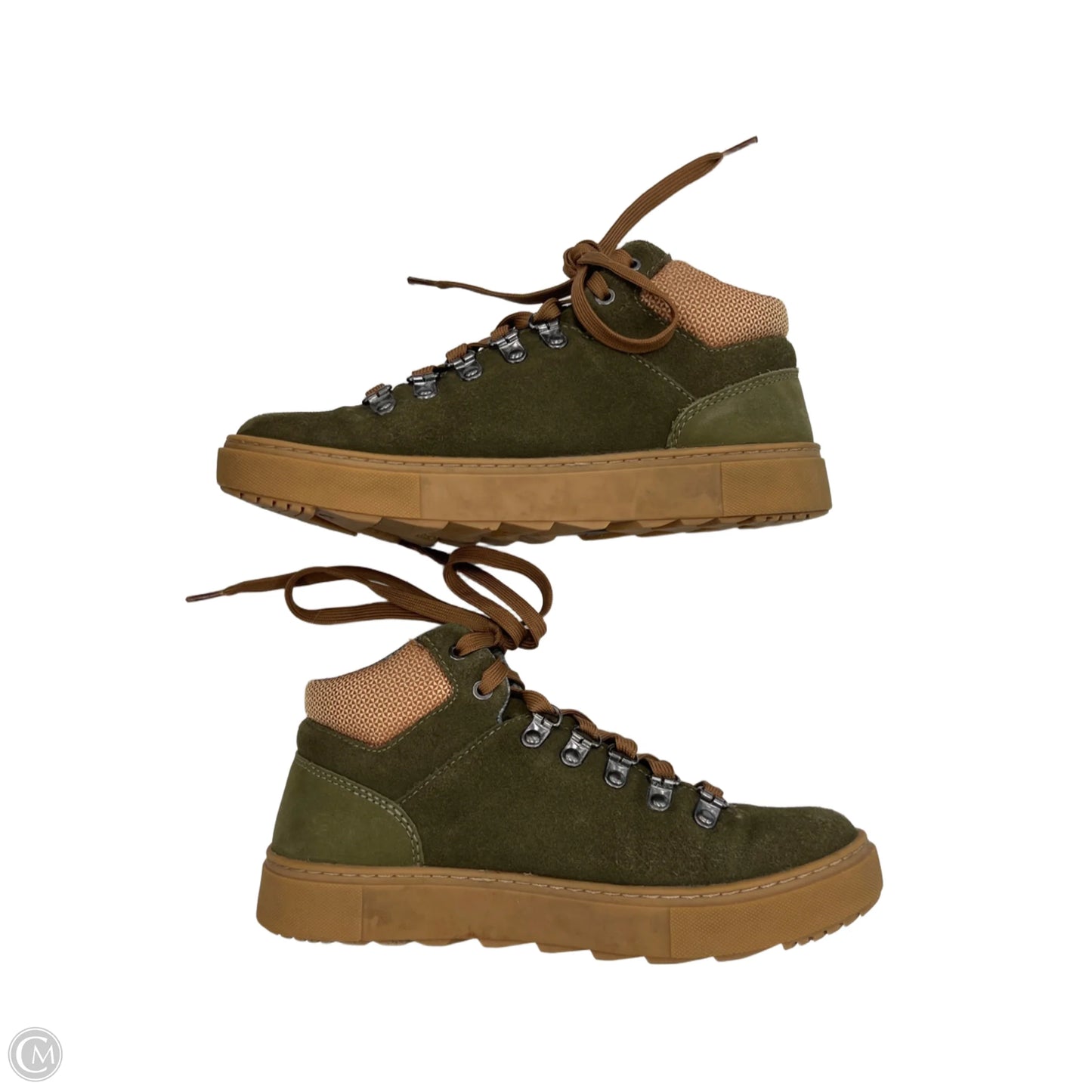 Shoes Hiking By Clothes Mentor In Green, Size: 7