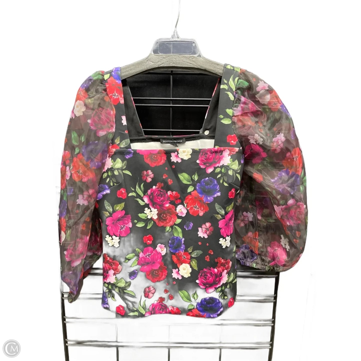 Top Long Sleeve By Boston Proper In Black, Size: M