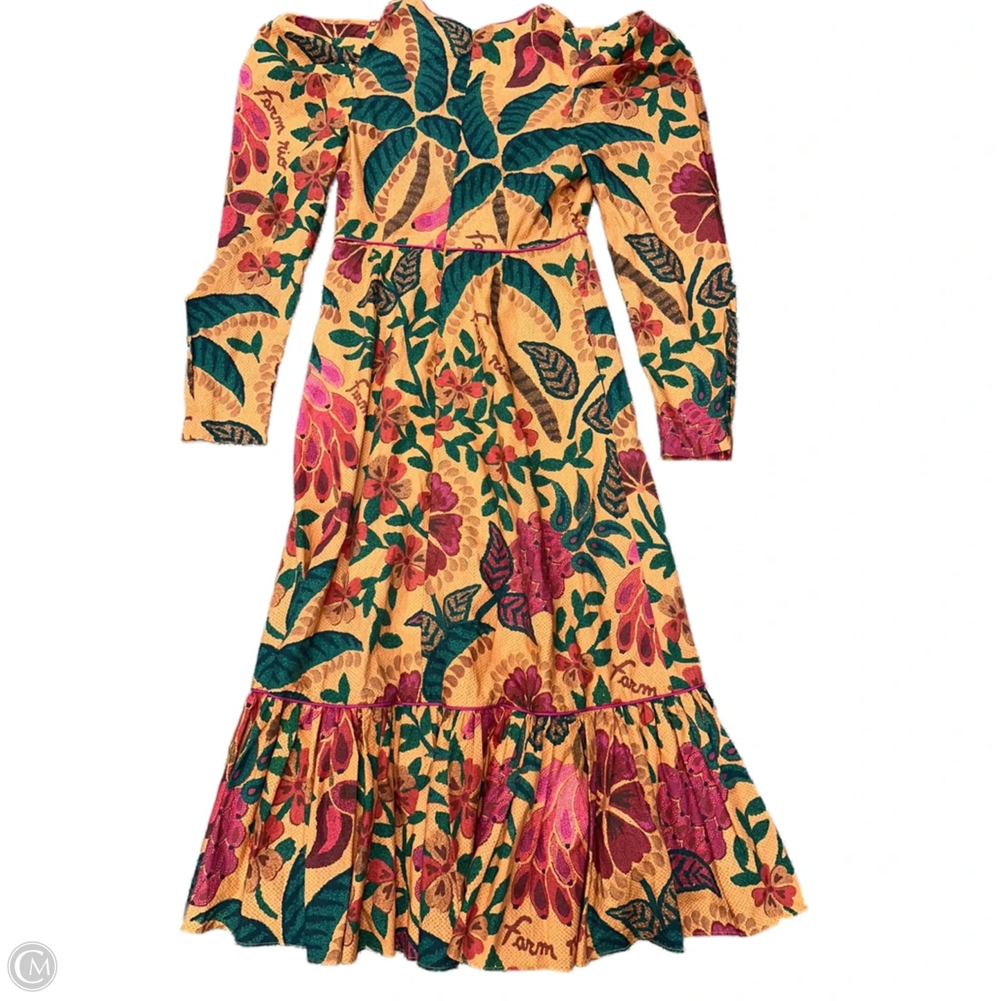 Dress Casual Maxi By Farm Rio In Orange, Size: S