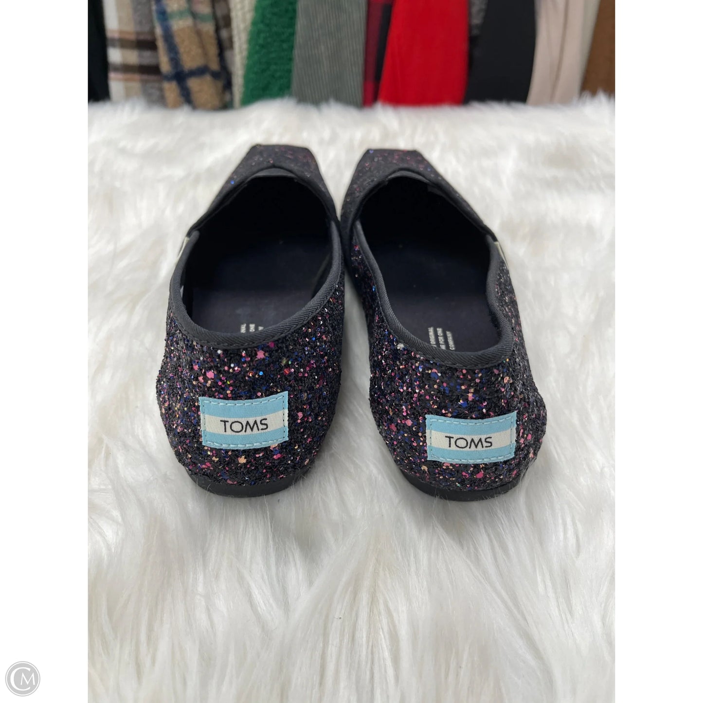 Shoes Flats By Toms In Black, Size: 9