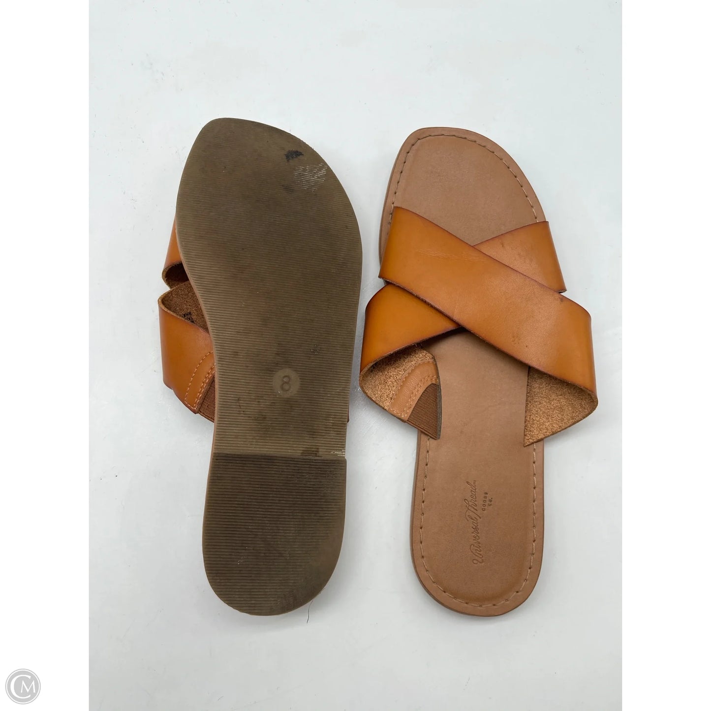 Sandals Flats By Universal Thread In Brown, Size: 8