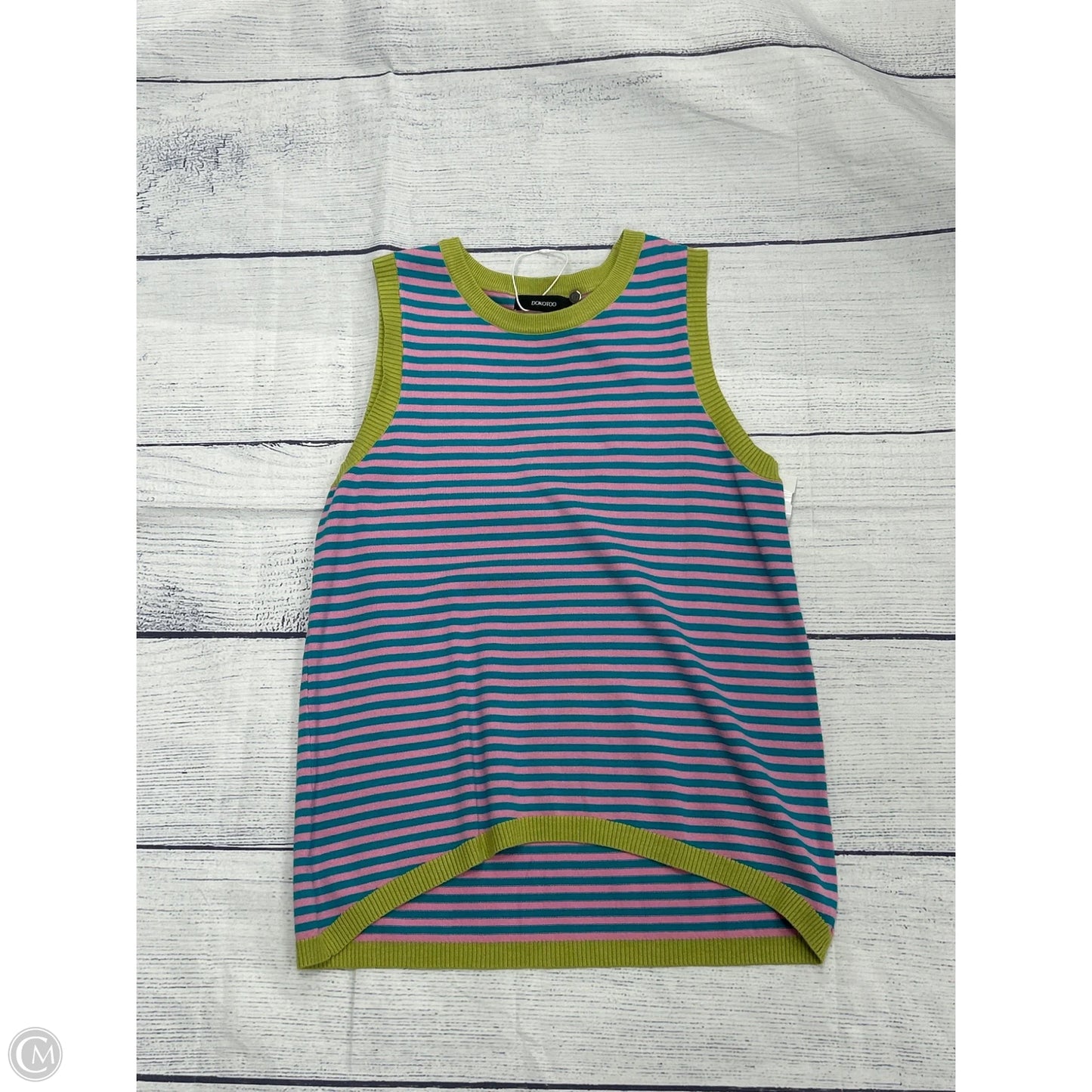 Tank top By Clothes Mentor In Striped Pattern, Size: M