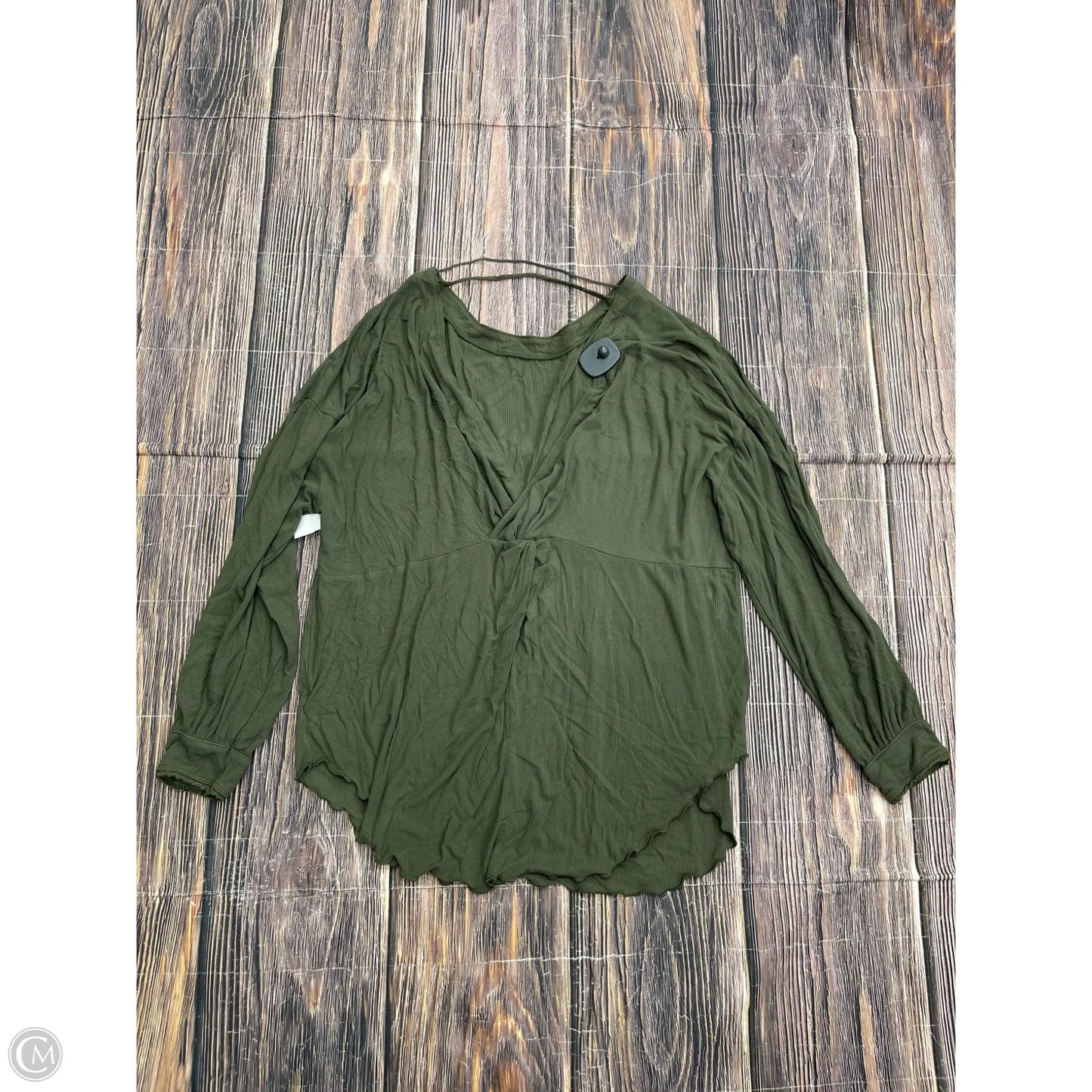 Top Long Sleeve By Free People In Green, Size: M