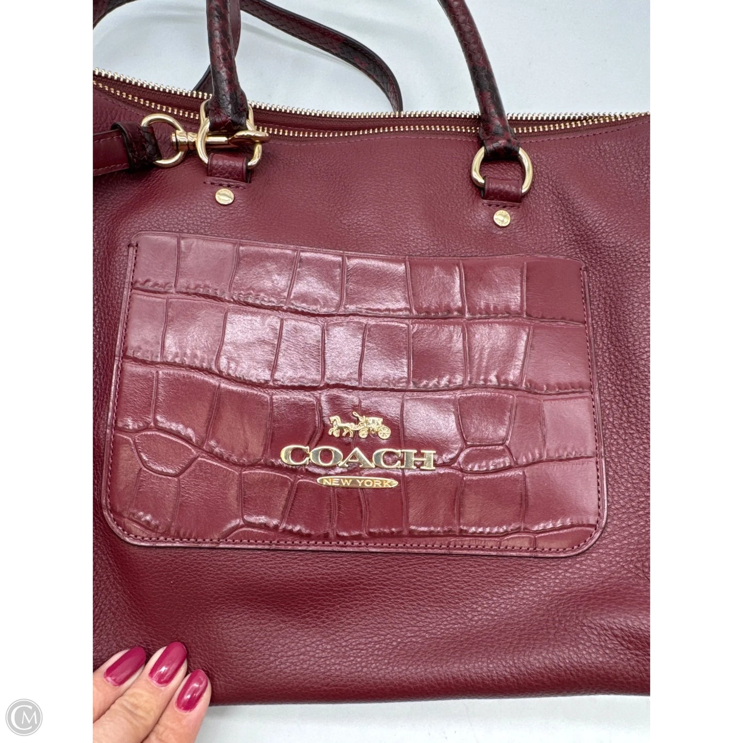 Handbag Designer By Coach, Size: Medium