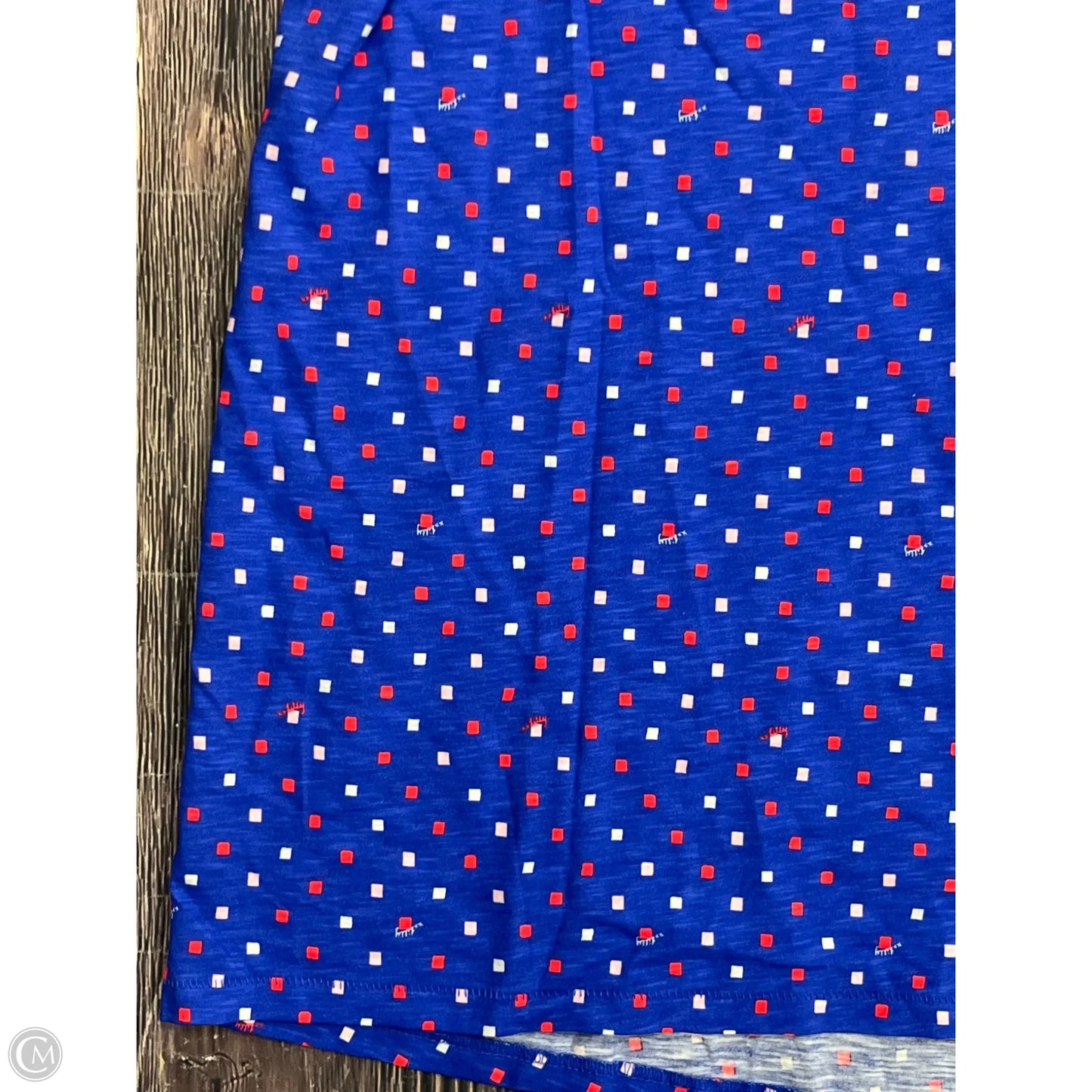 Top Short Sleeve Designer By Lilly Pulitzer In Blue, Size: 1x