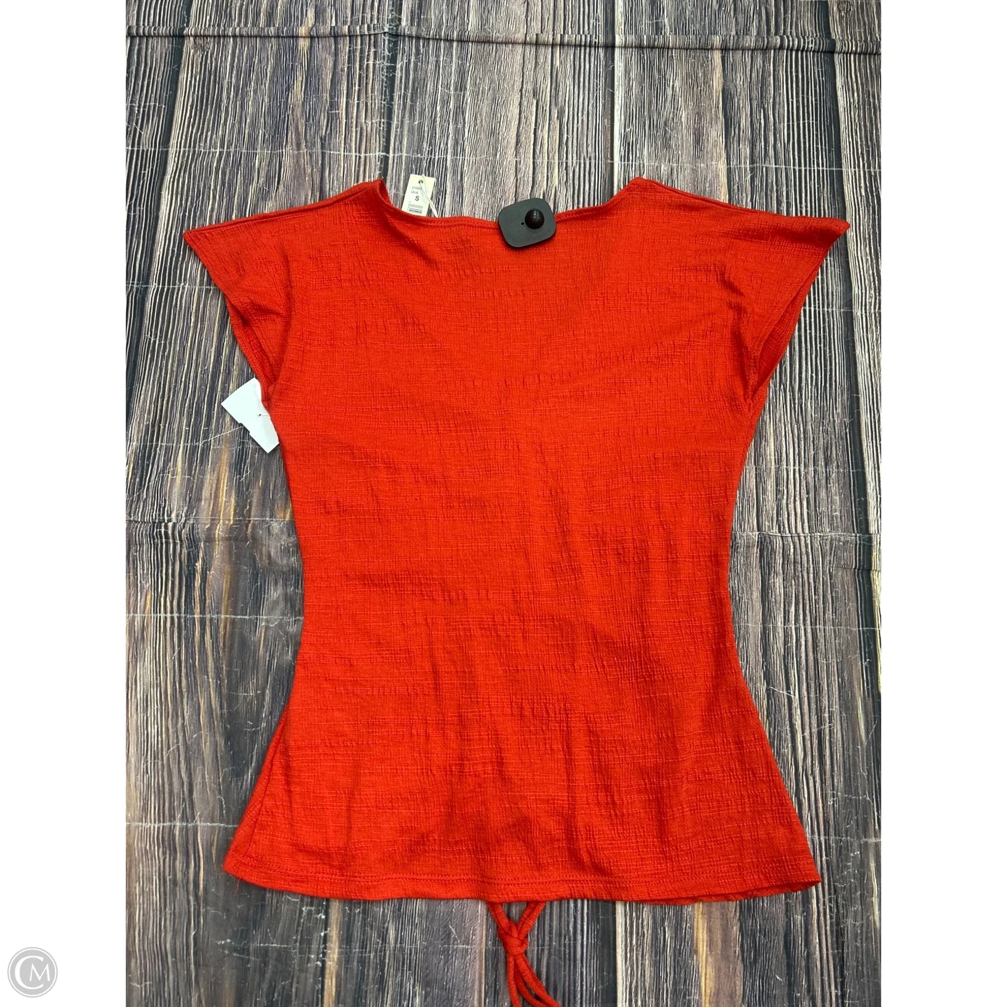 Top Short Sleeve By Max Studio In Red, Size: S
