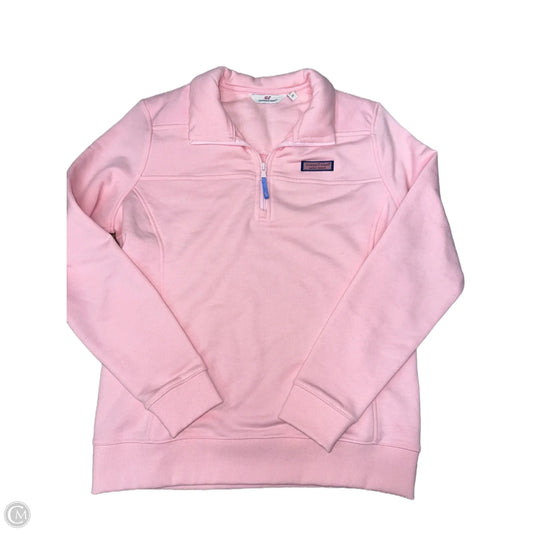Sweatshirt Collar By Vineyard Vines In Pink, Size: M