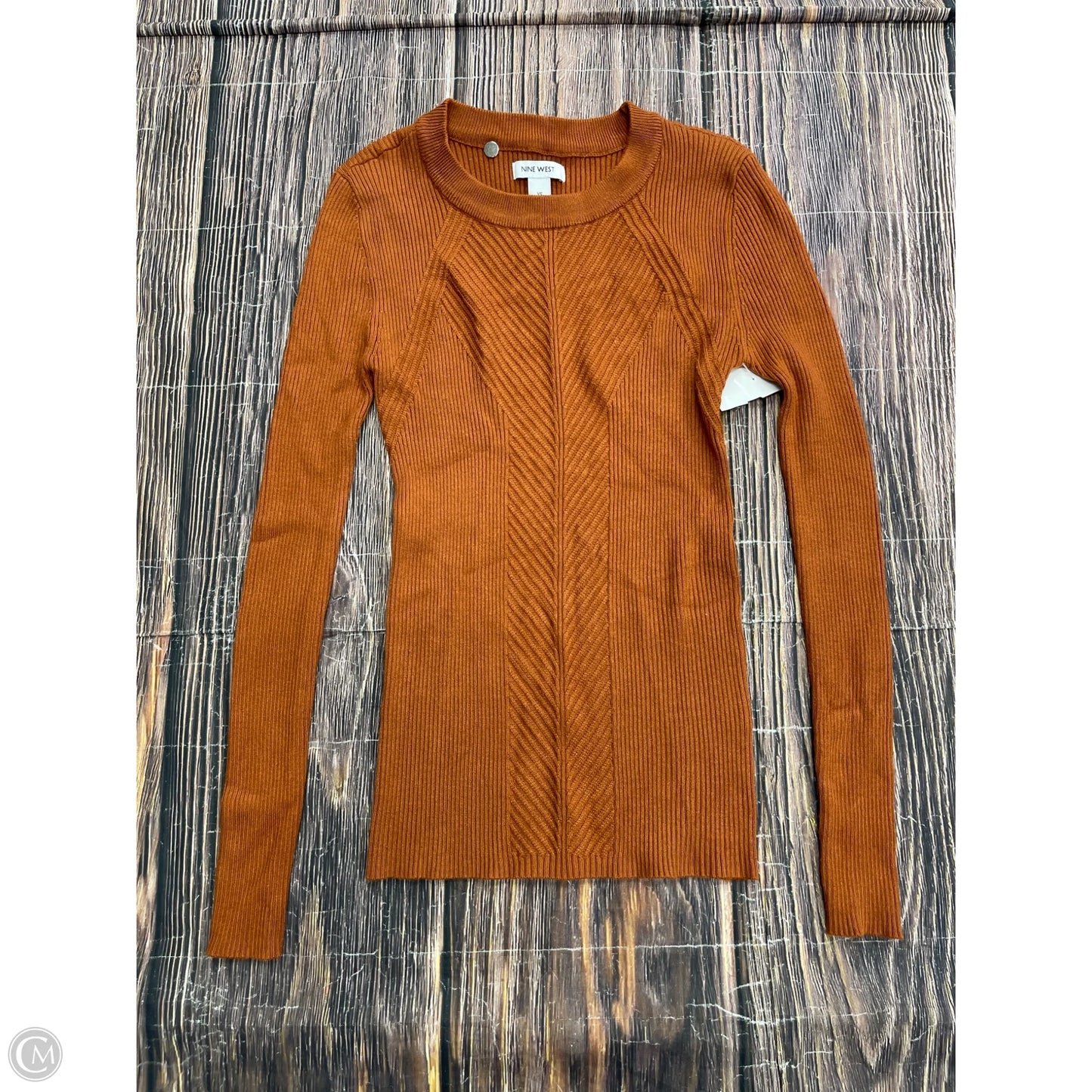 Sweater By Nine West In Orange, Size: Xs