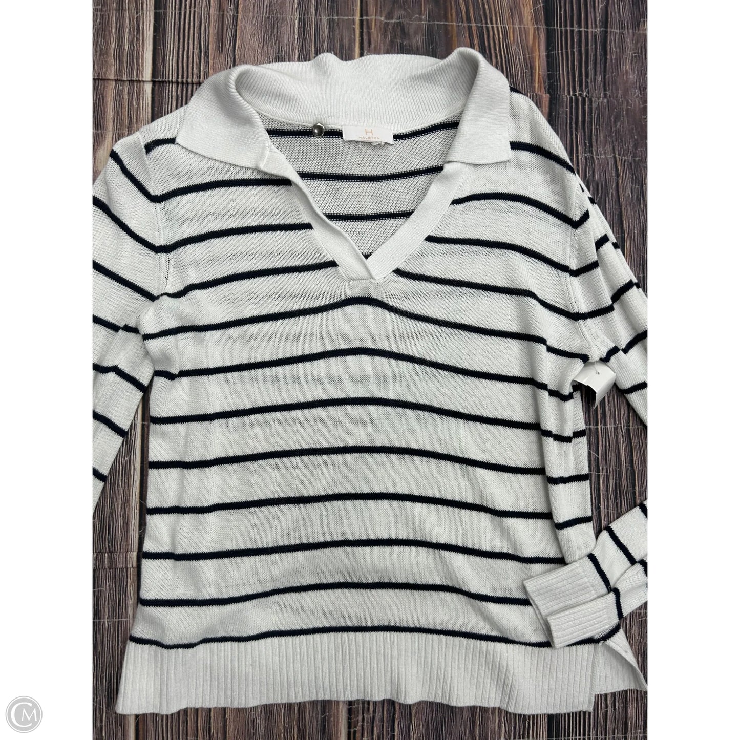 Sweater Designer By Halston In White, Size: S