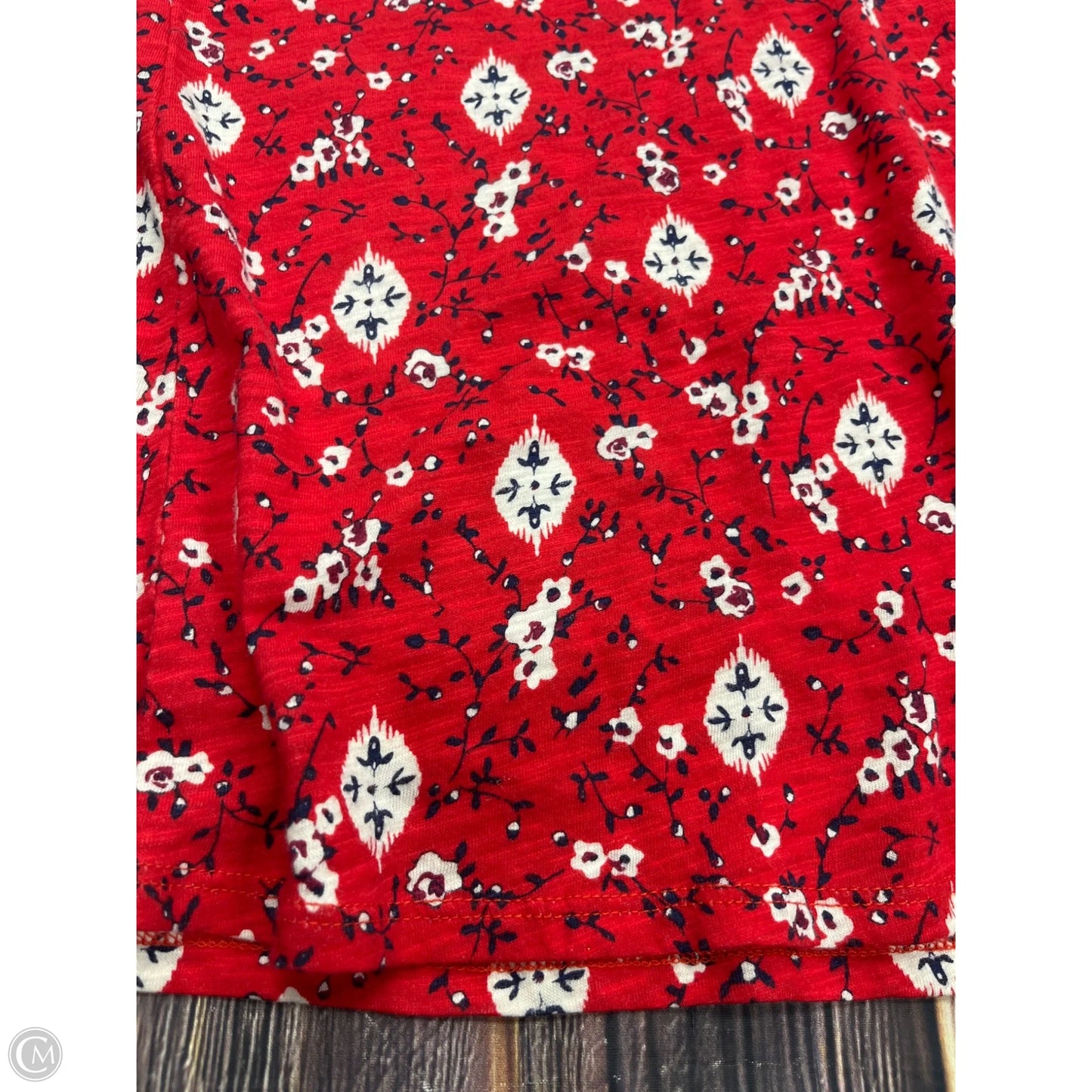 Top Short Sleeve By Lane Bryant In Red, Size: 1x