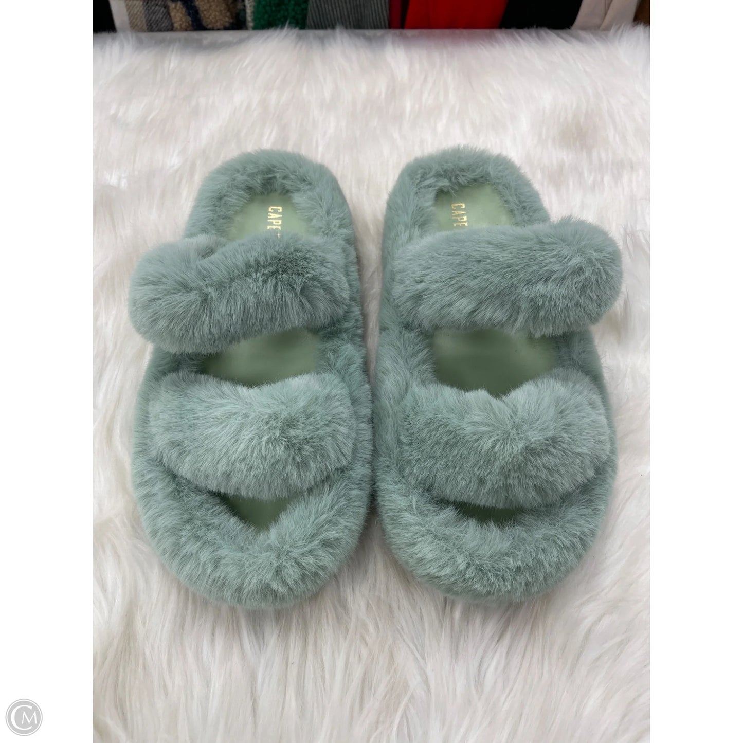 Sandals Flats By Clothes Mentor In Green, Size: 9