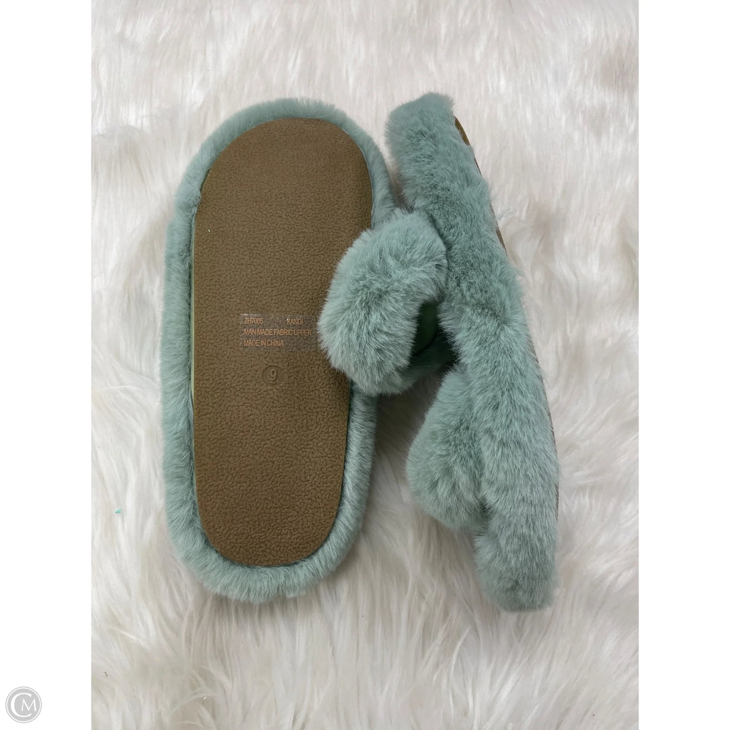 Sandals Flats By Clothes Mentor In Green, Size: 9