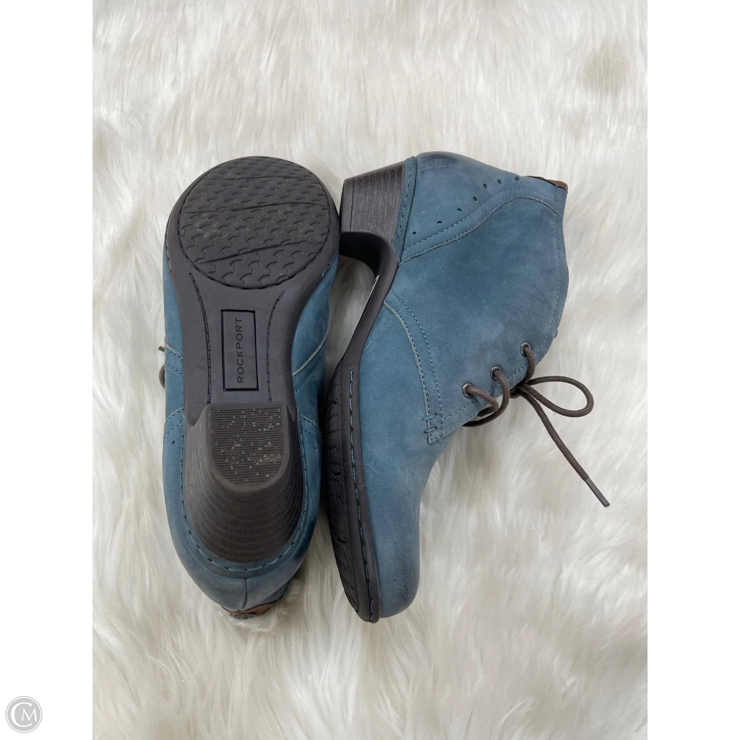 Boots Ankle Heels By Rockport In Blue, Size: 10