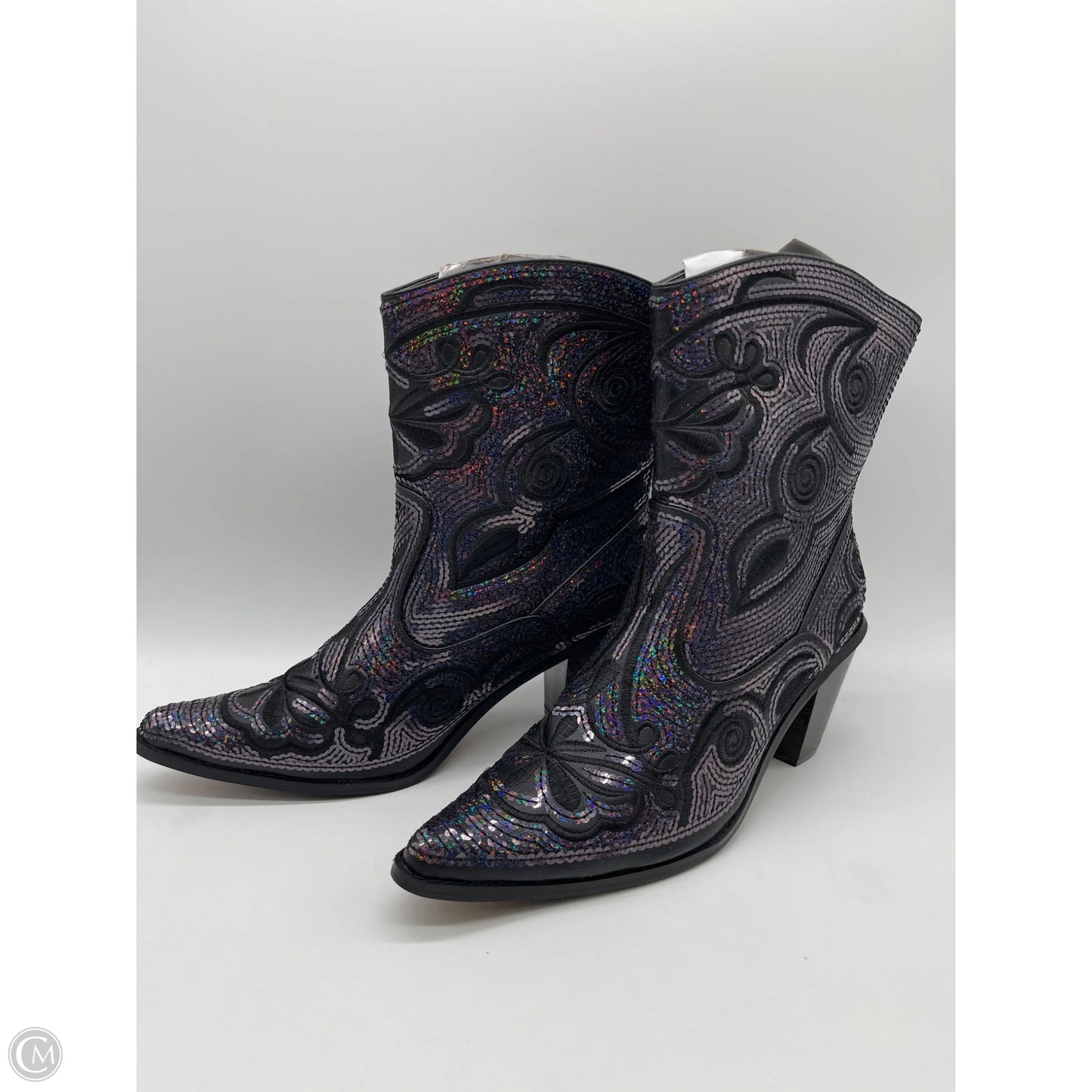 Boots Western By Cmb In Black, Size: 9