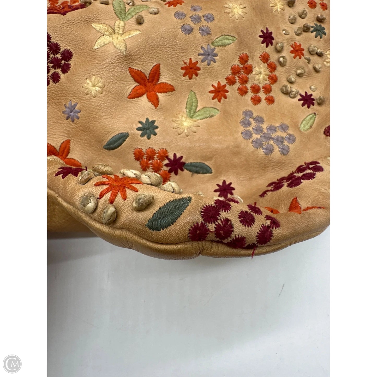Handbag Leather By Cma, Size: Medium