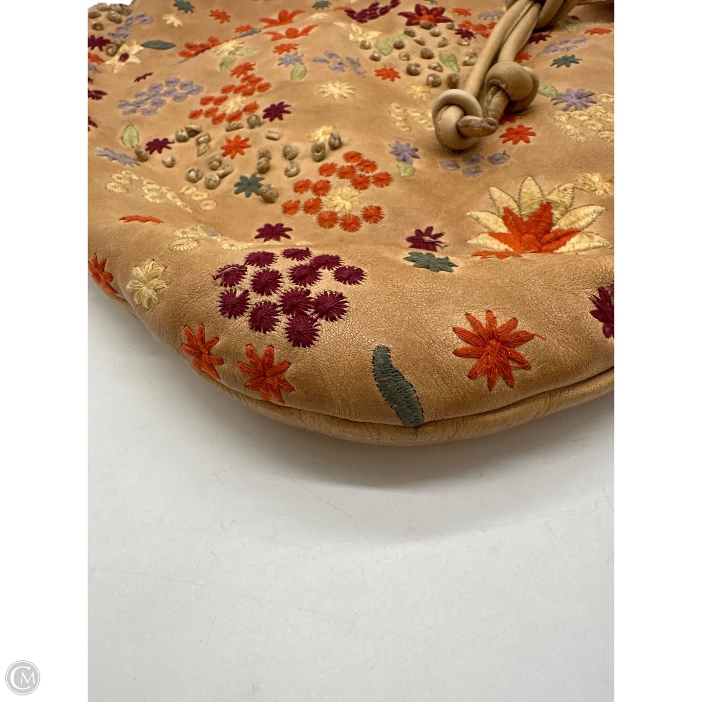 Handbag Leather By Cma, Size: Medium