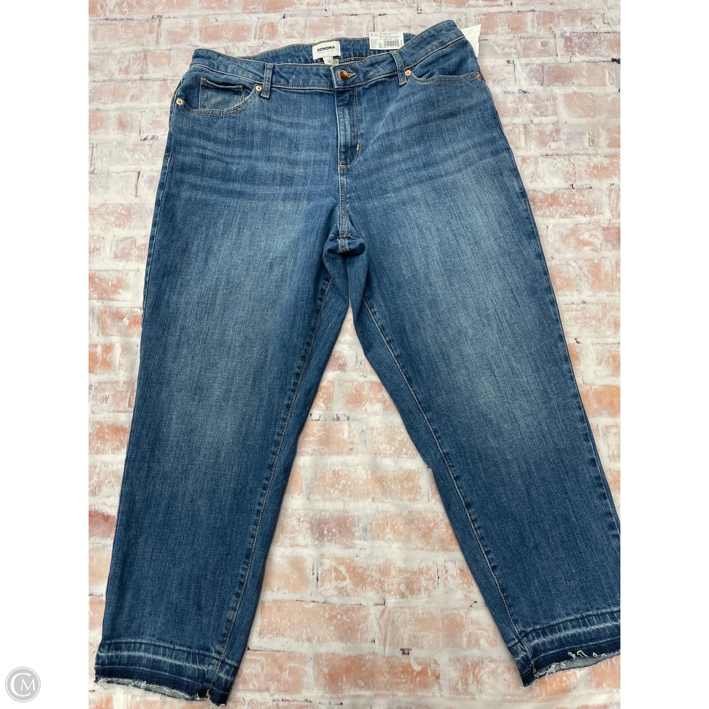 Jeans Skinny By Sonoma In Blue Denim, Size: 18