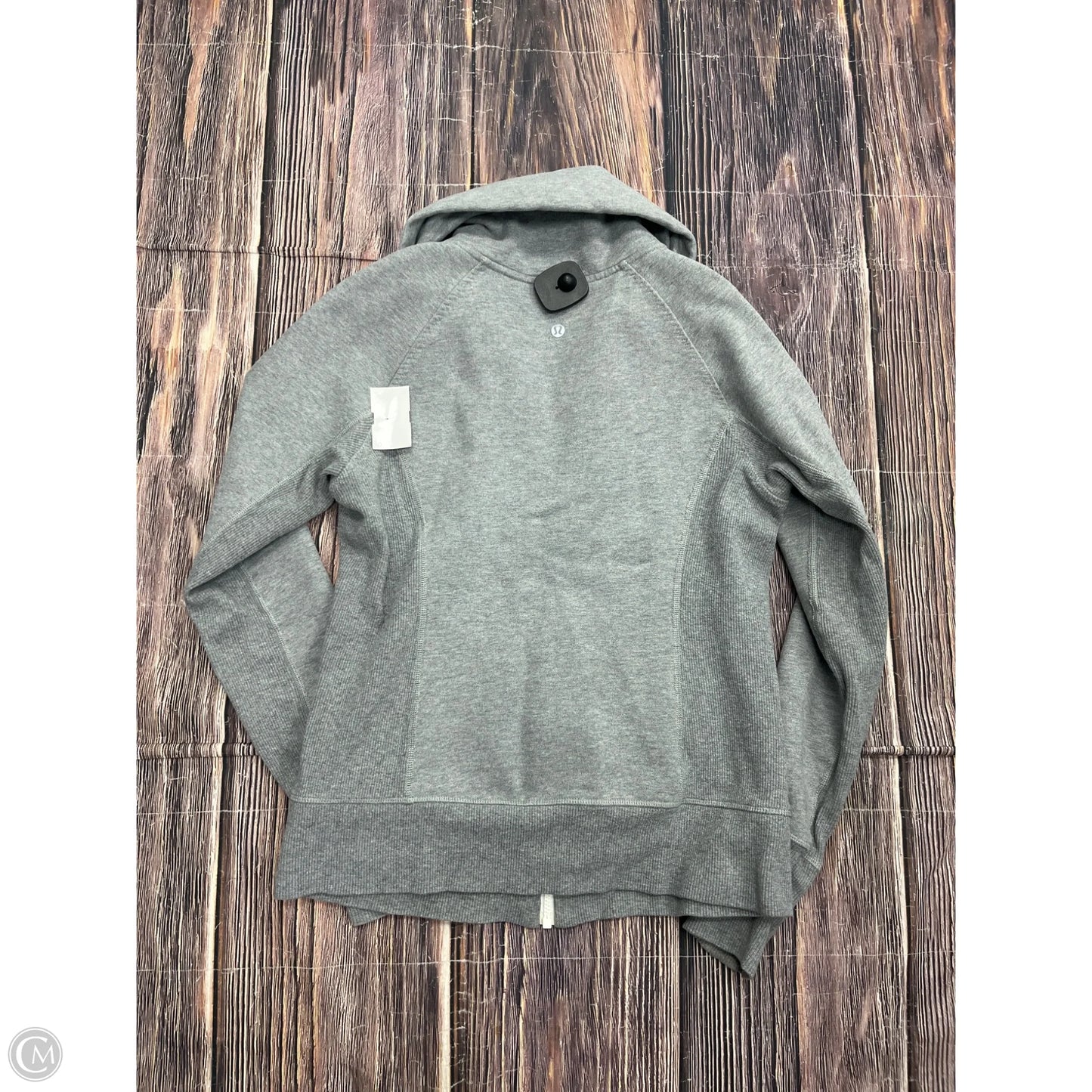 Athletic Jacket By Lululemon In Grey, Size: 6