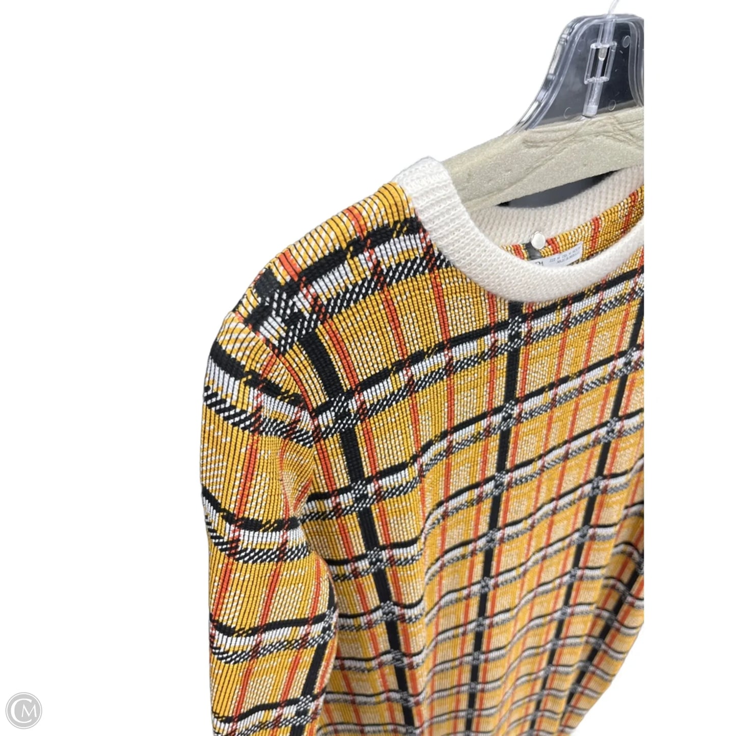 Dress Casual Midi By Zara In Yellow, Size: M