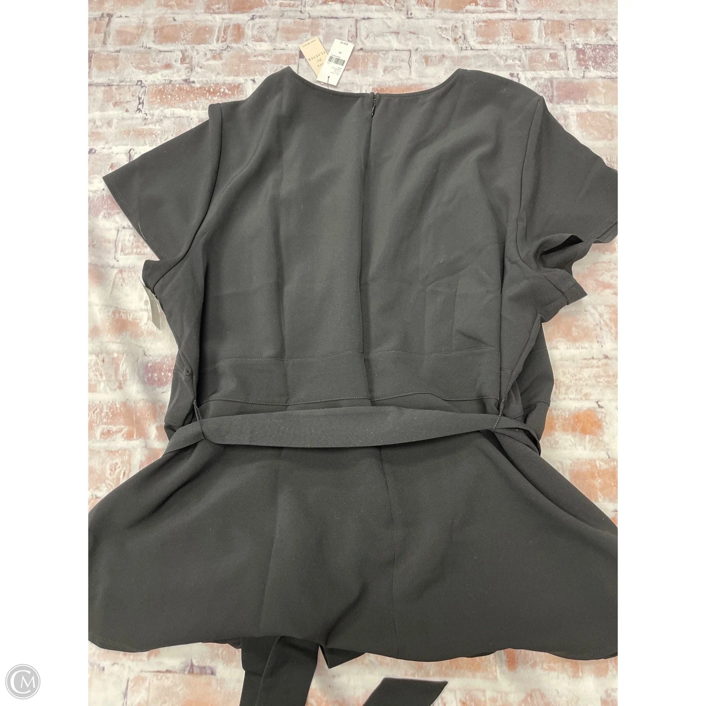 Top Short Sleeve By Lane Bryant In Black, Size: 2x