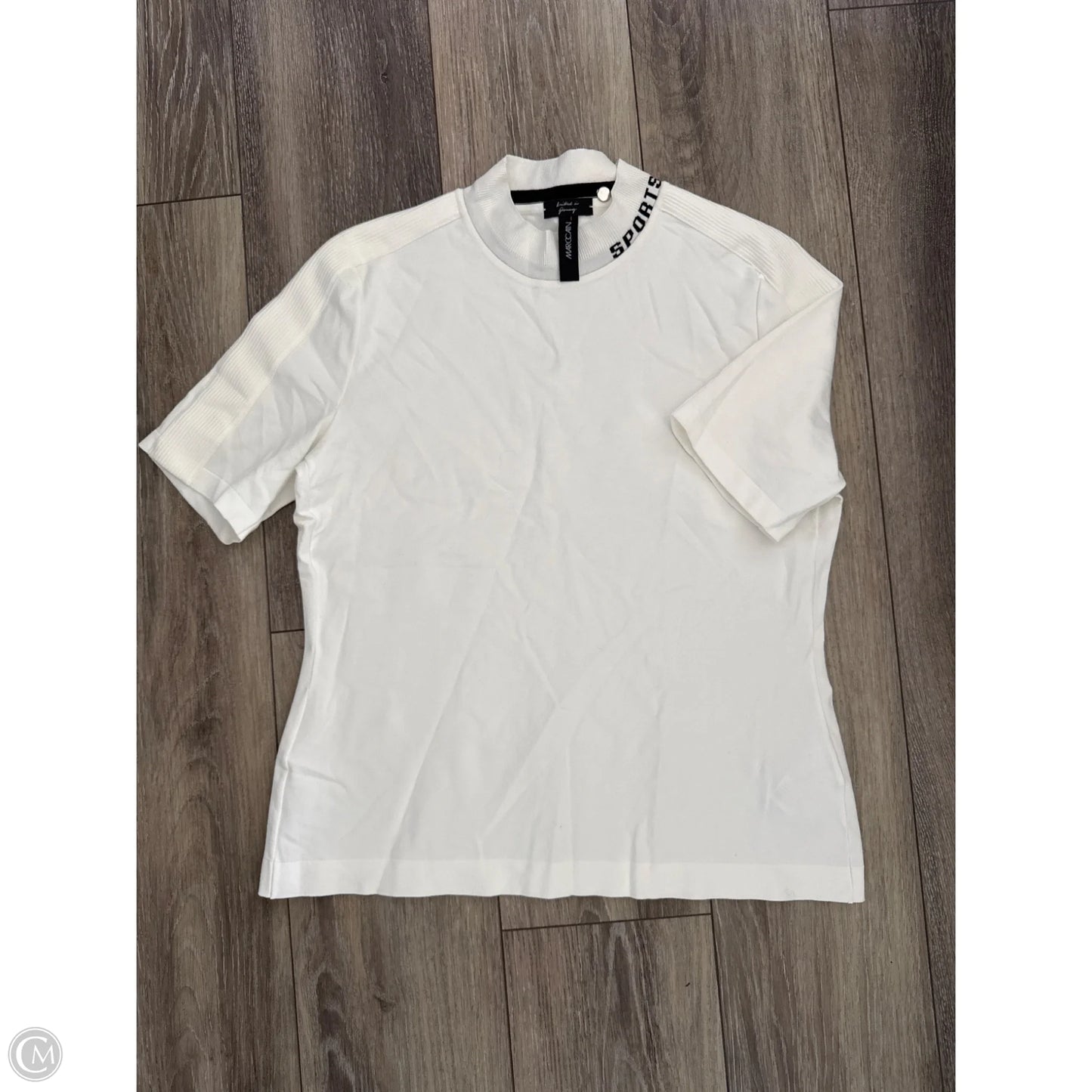 Sweater Short Sleeve By Cmc In White, Size: M