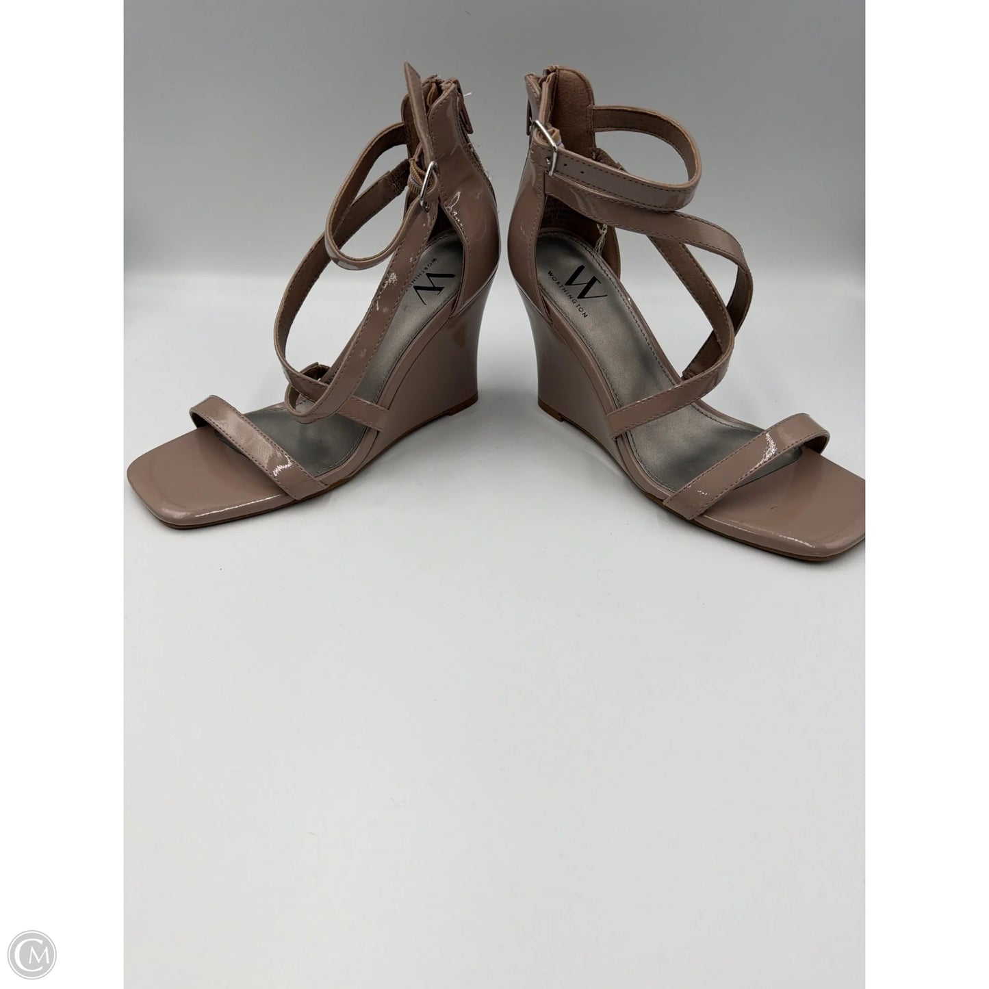 Shoes Heels Wedge By Worthington In Mauve, Size: 6.5
