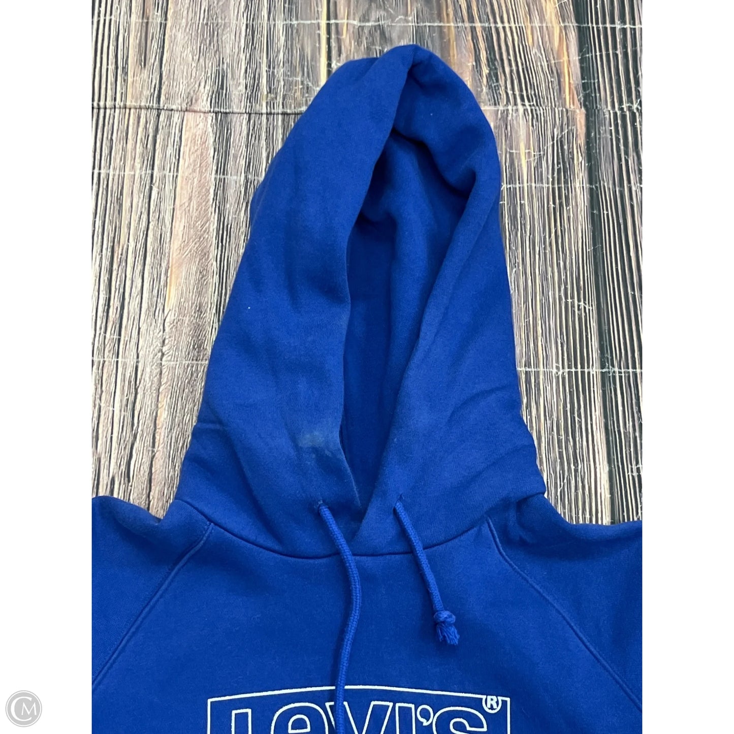 Sweatshirt Hoodie By Levis In Blue, Size: Xs