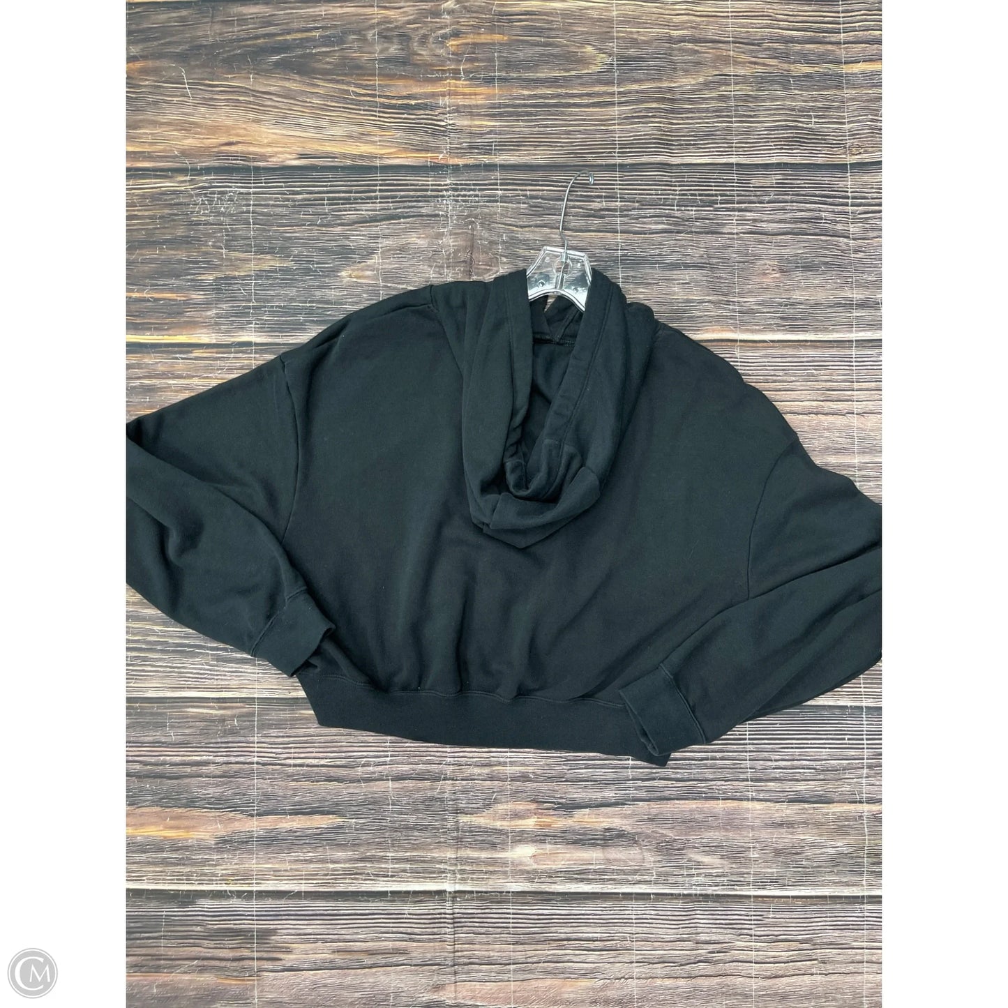 Sweatshirt Hoodie By Nike In Black, Size: S