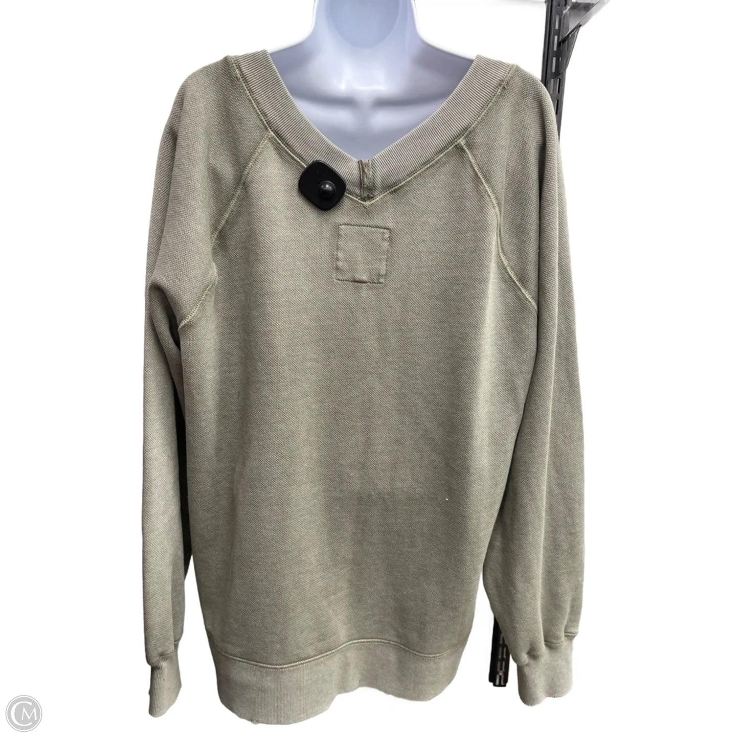 Top Long Sleeve By Aerie In Green, Size: M