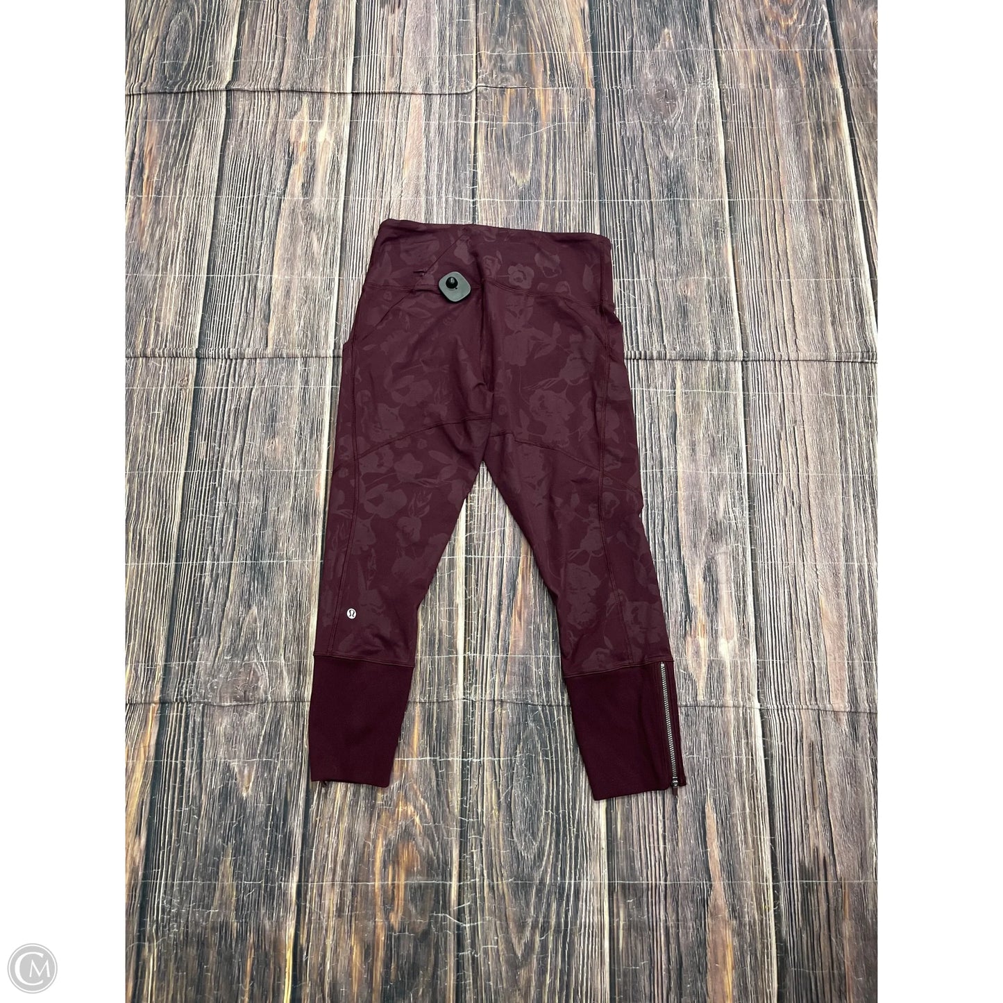 Athletic Leggings By Lululemon In Red, Size: 10