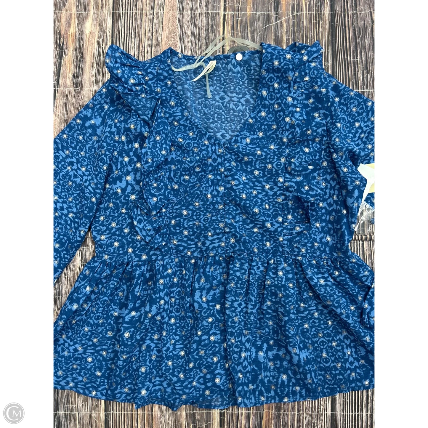 Top Long Sleeve By Clothes Mentor In Blue, Size: M
