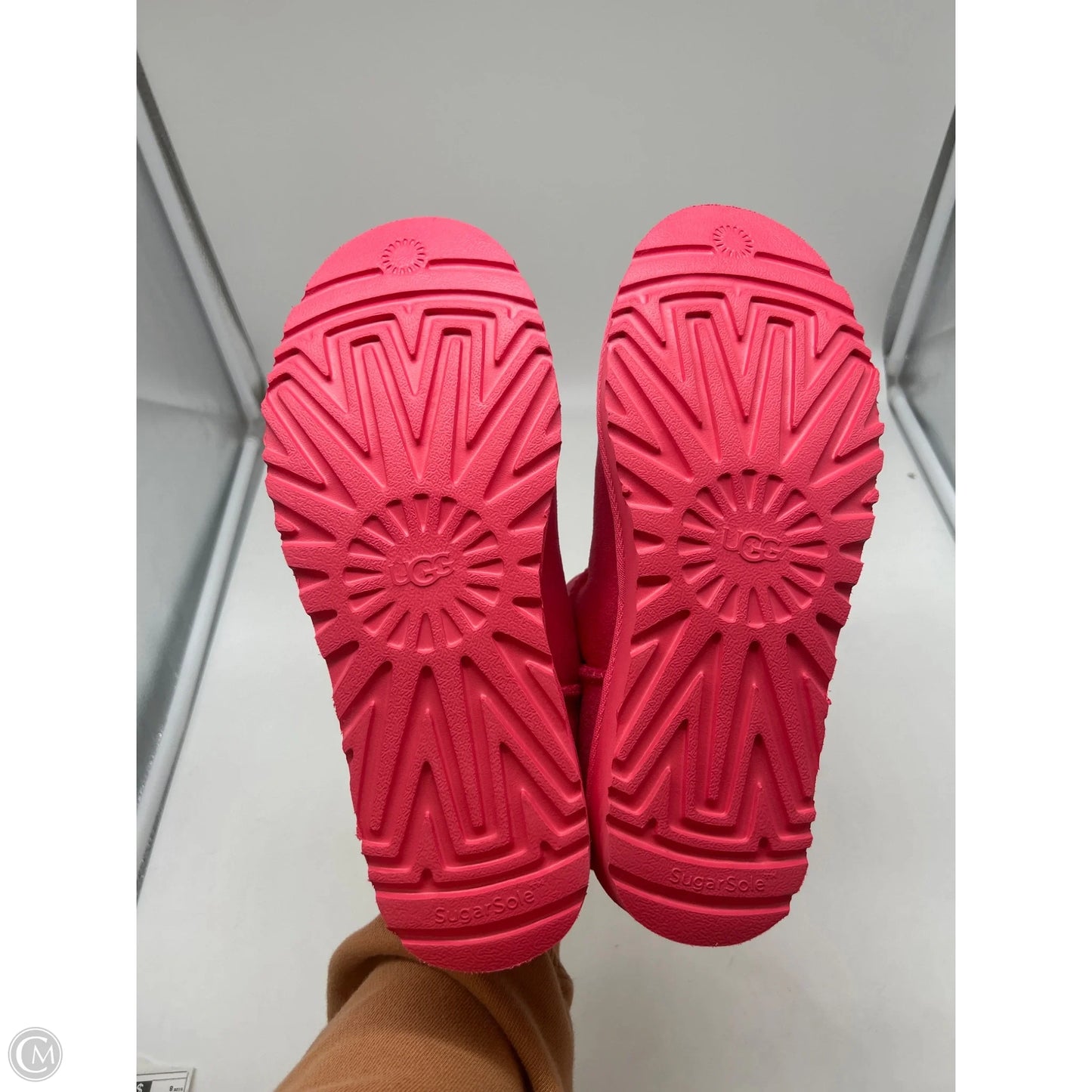 Boots Designer By Ugg In Pink, Size: 8