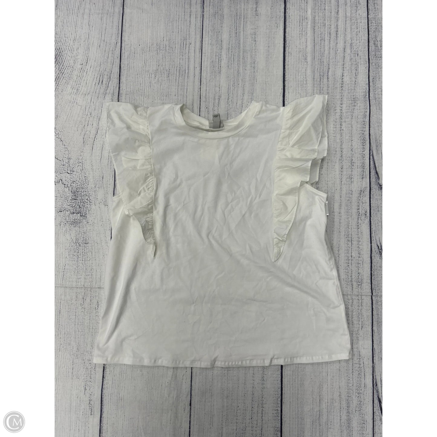 Top Sleeveless By A New Day In White, Size: L