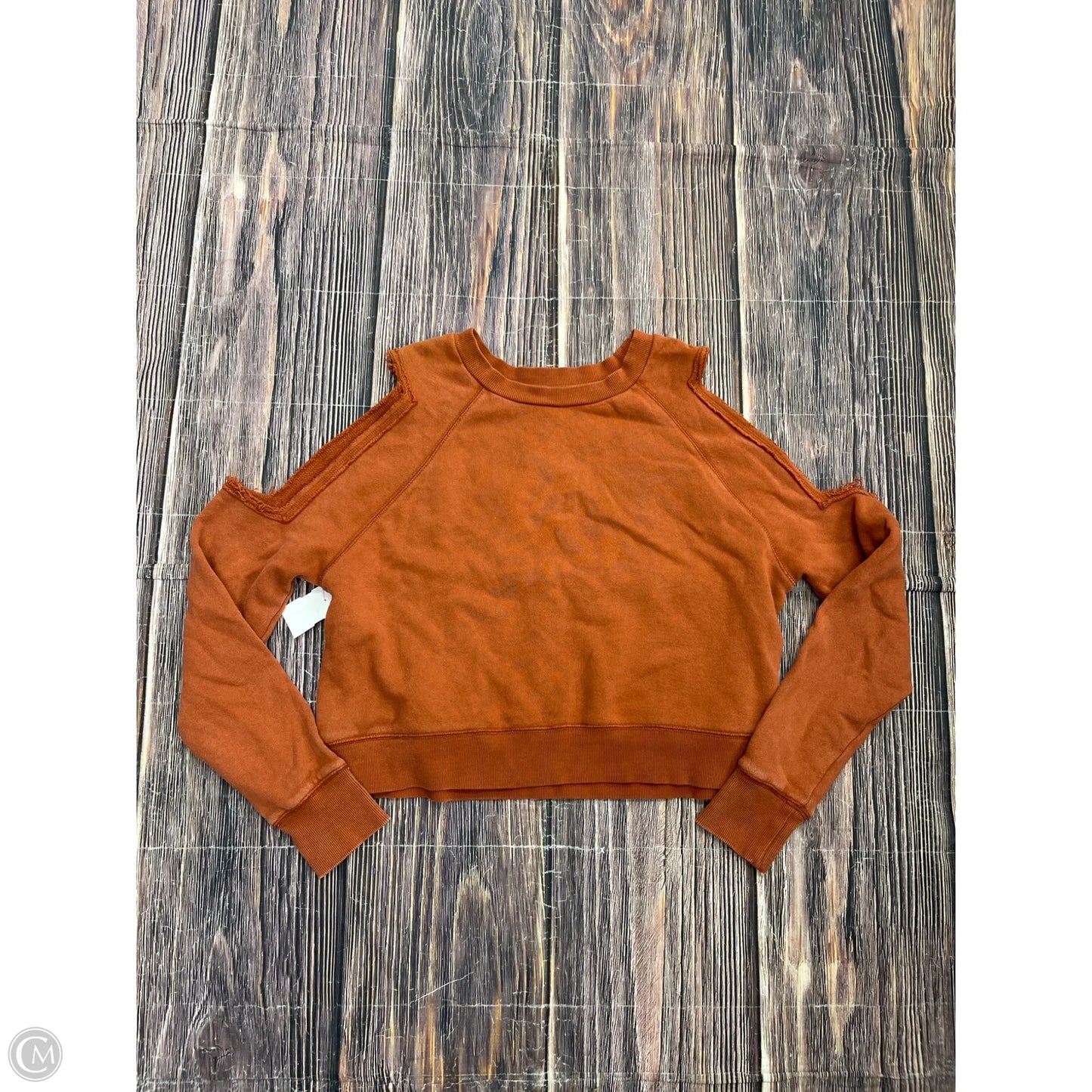 Sweatshirt By Free People In Orange, Size: S