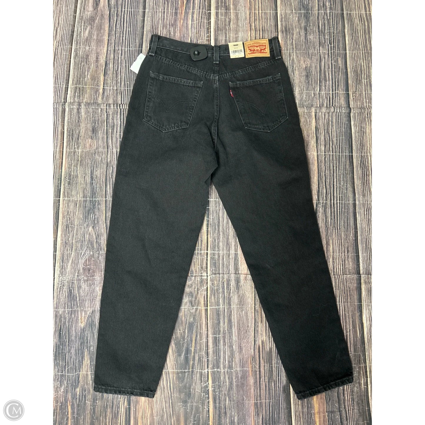 Jeans Straight By Levis In Black, Size: 8