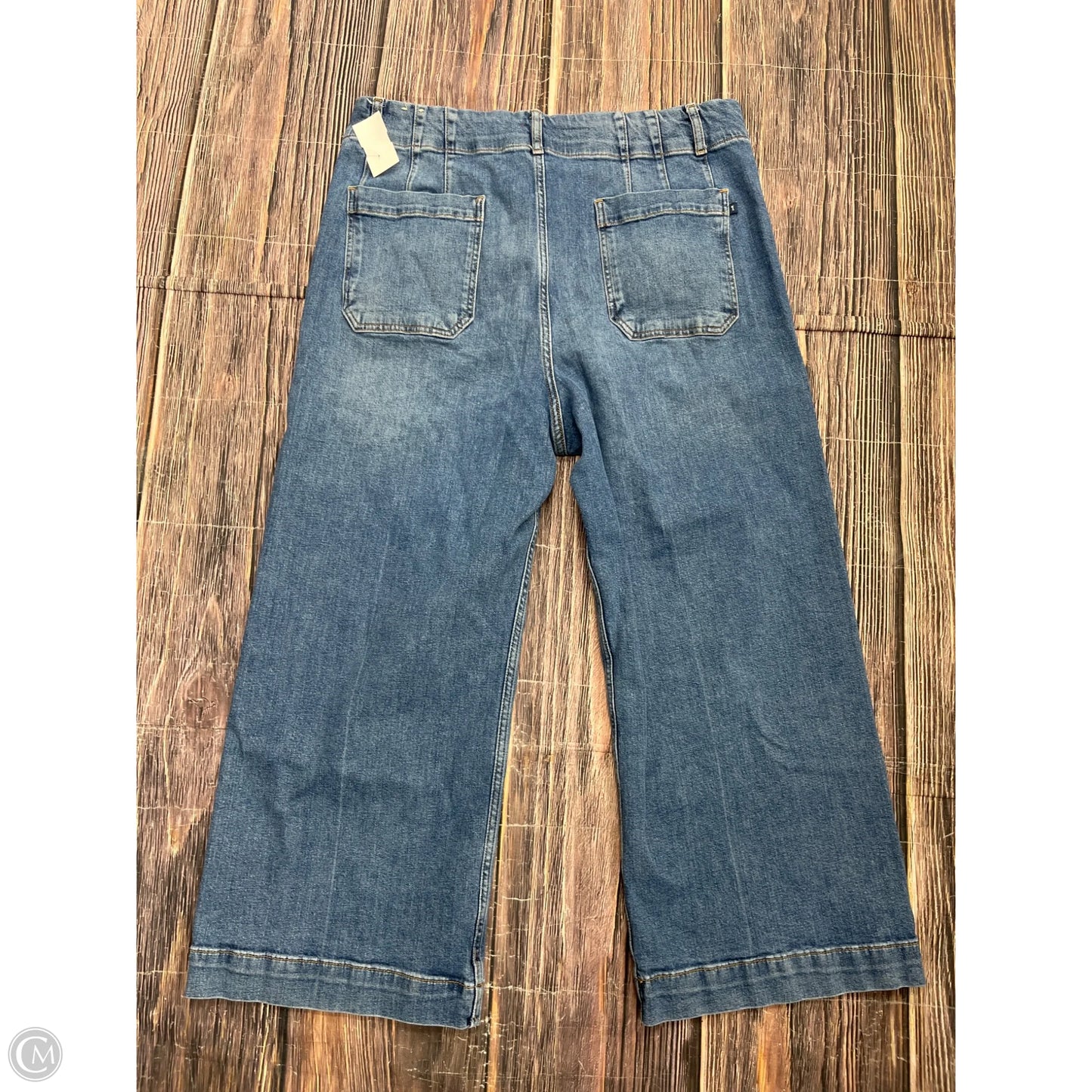 Jeans Wide Leg By Pilcro In Blue Denim, Size: 18