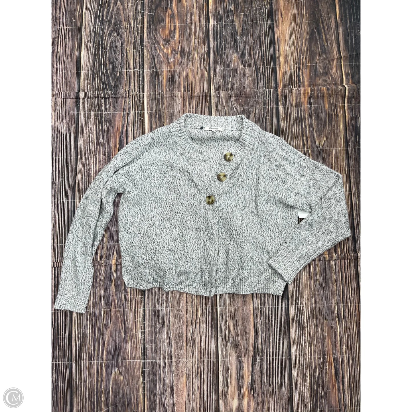 Sweater Cardigan By Madewell In Grey, Size: S