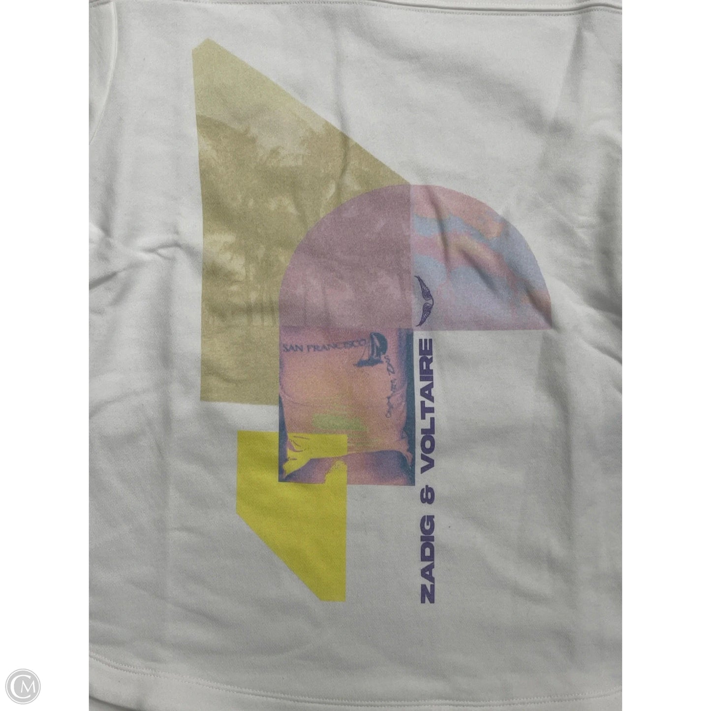 Top Short Sleeve By Zadig And Voltaire In White, Size: M