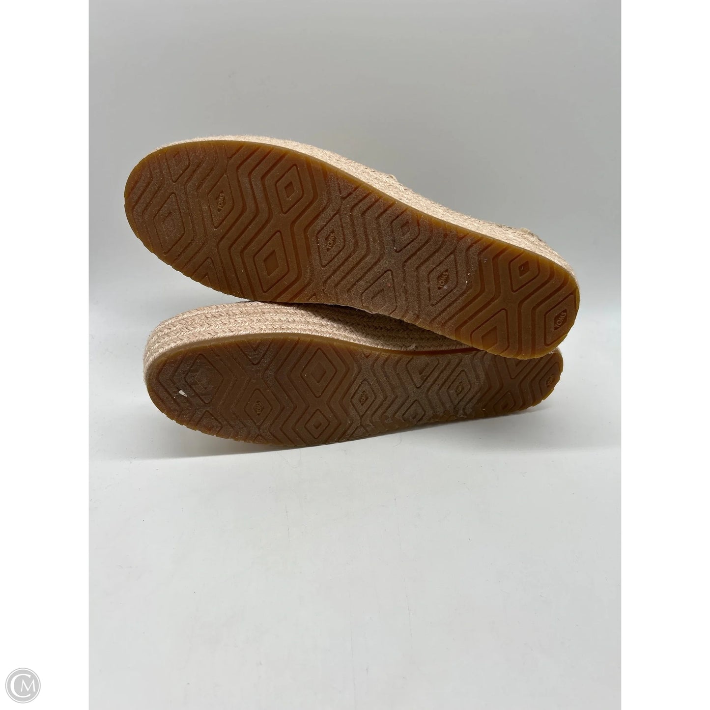 Shoes Flats By Toms In Gold, Size: 12