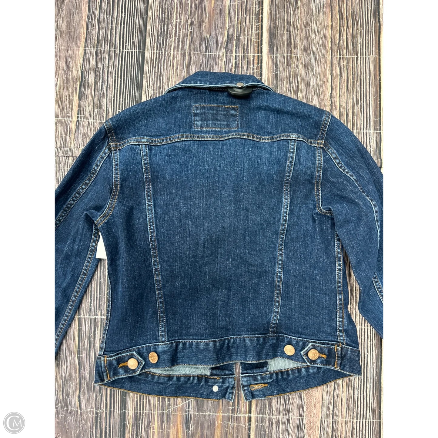 Jacket Denim By Loft In Blue Denim, Size: Xs