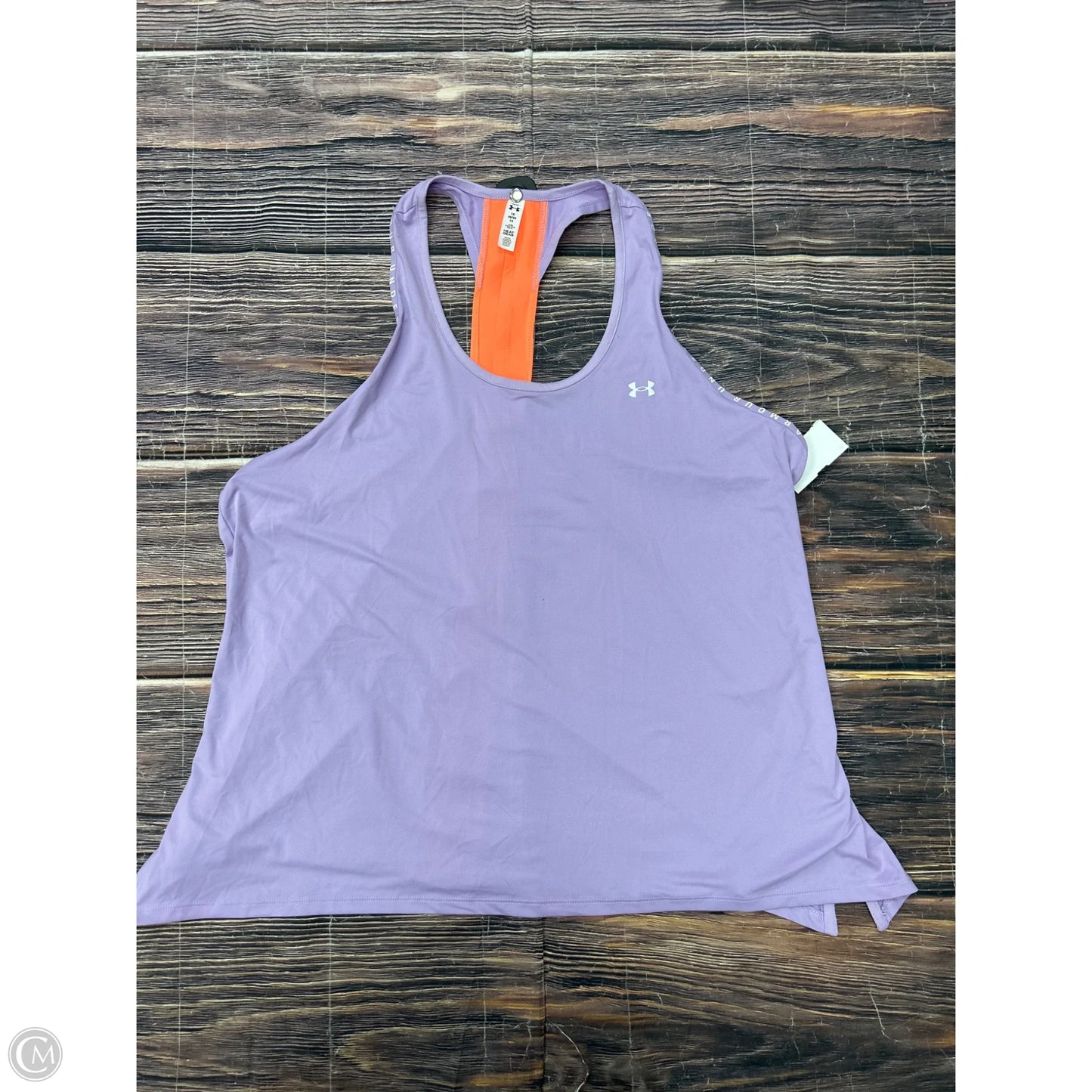 Athletic Tank Top By Under Armour In Purple, Size: 1x