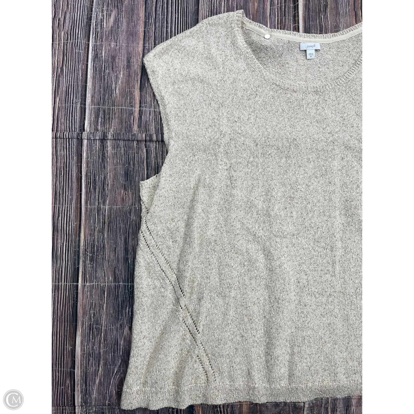 Top Sleeveless By Pure Jill In Cream, Size: 3x