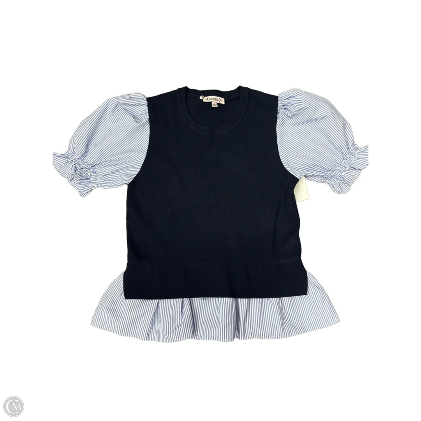 Top Short Sleeve By Nanette By Nanette Lepore In Blue, Size: M