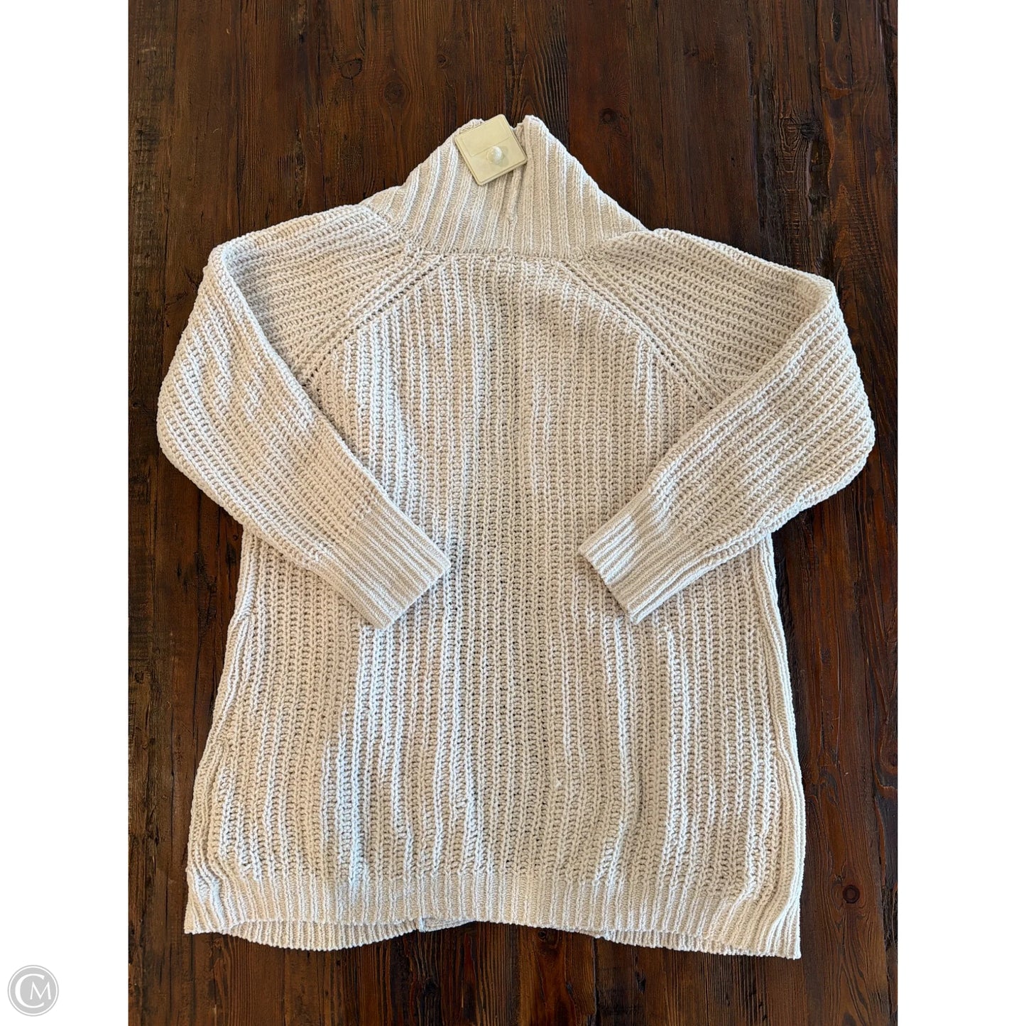 Sweater Cardigan By Derek Heart In Cream, Size: M