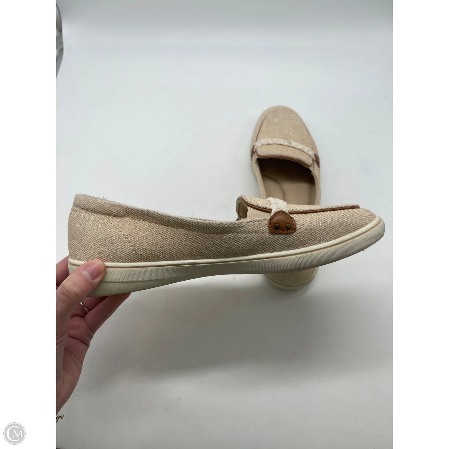 Shoes Flats By Clothes Mentor In Tan, Size: 8.5