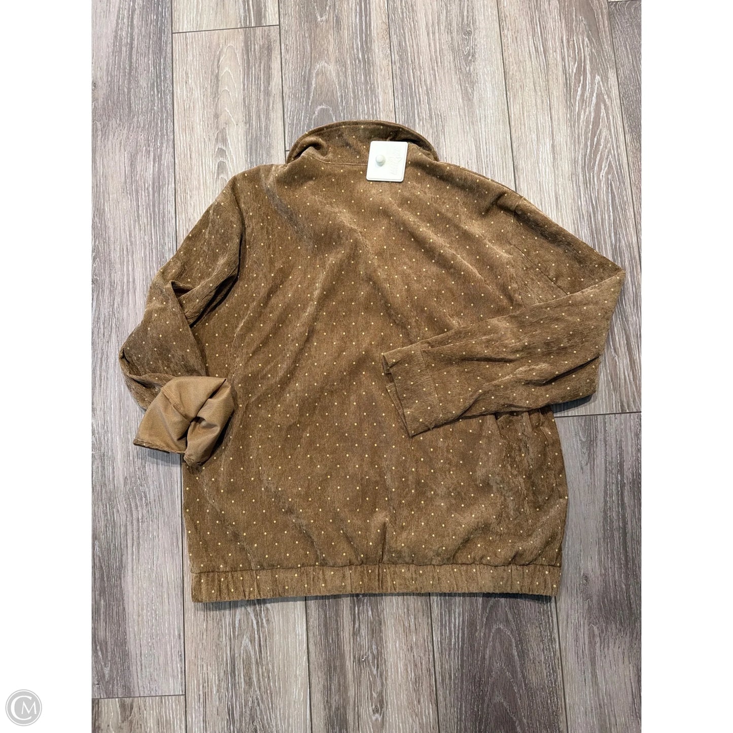 Jacket Shirt By Easel In Brown, Size: S