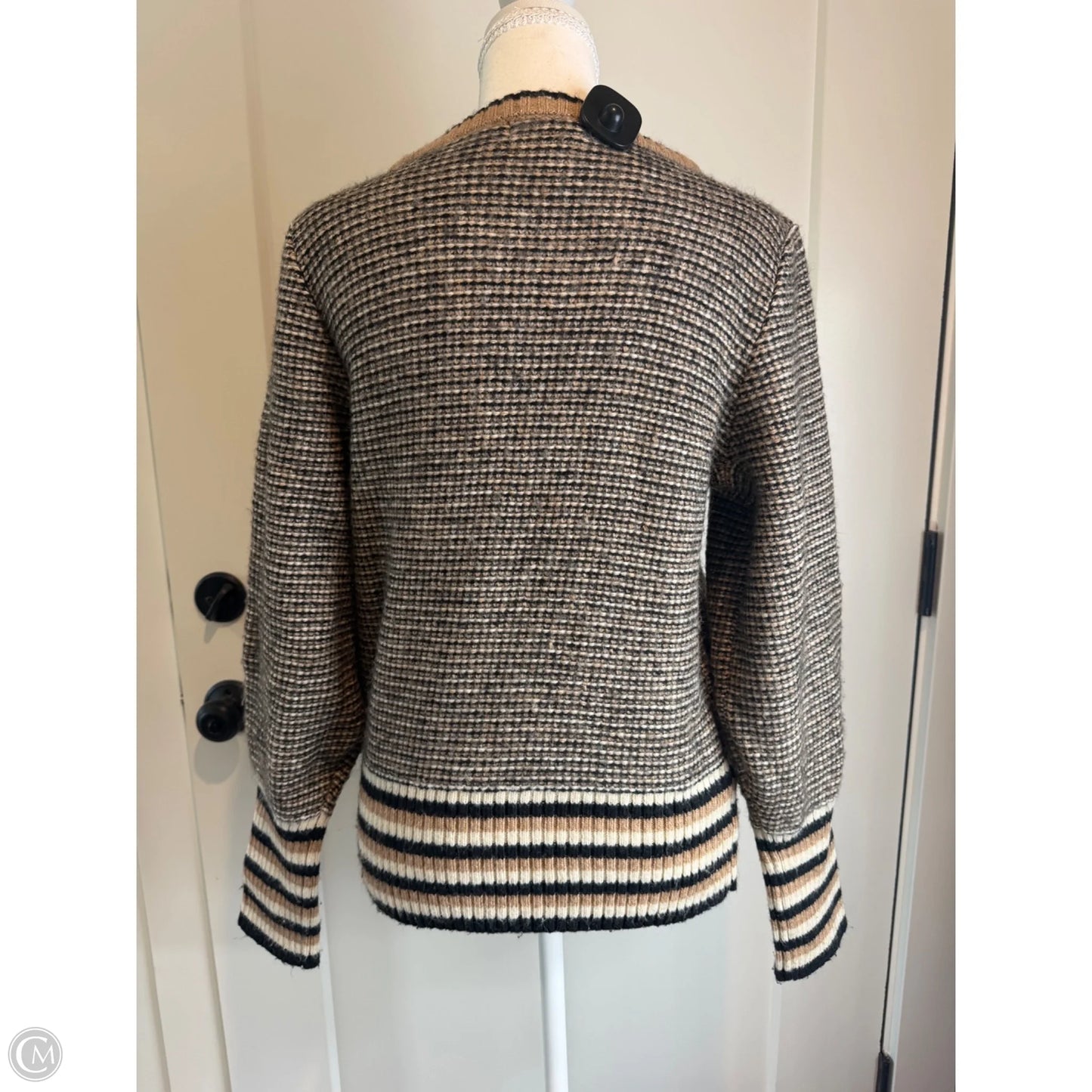 Sweater By Clothes Mentor In Black & Brown, Size: M