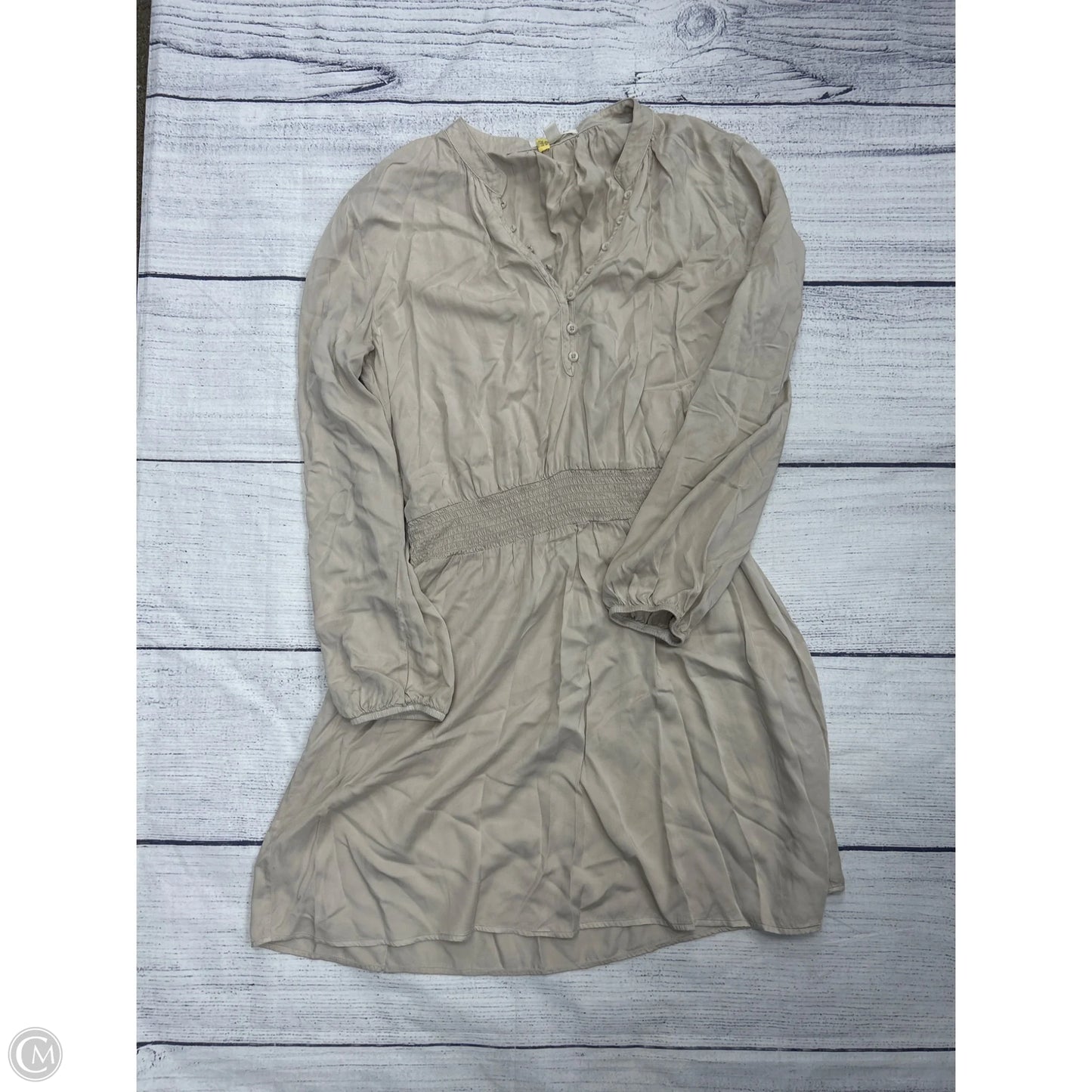 Top Long Sleeve By Cloth & Stone In Tan, Size: M