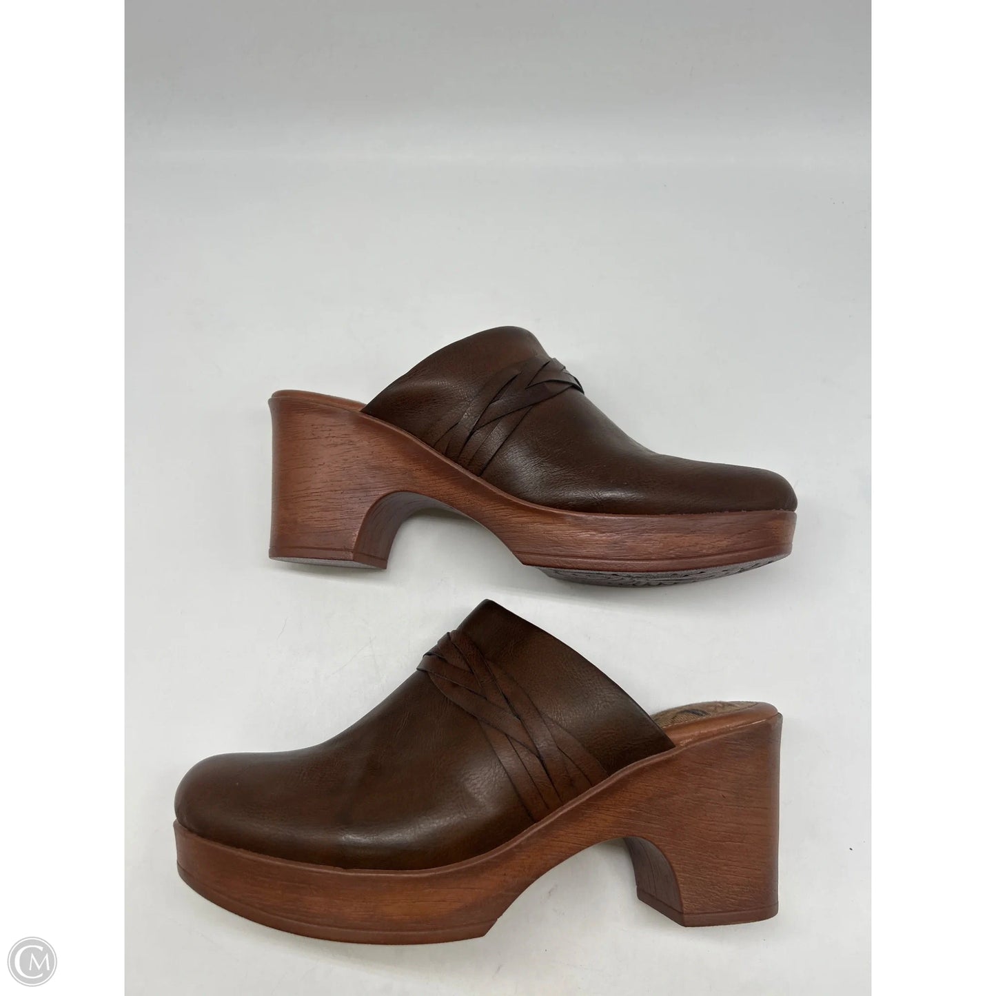 Sandals Heels Block By Boc In Brown, Size: 11