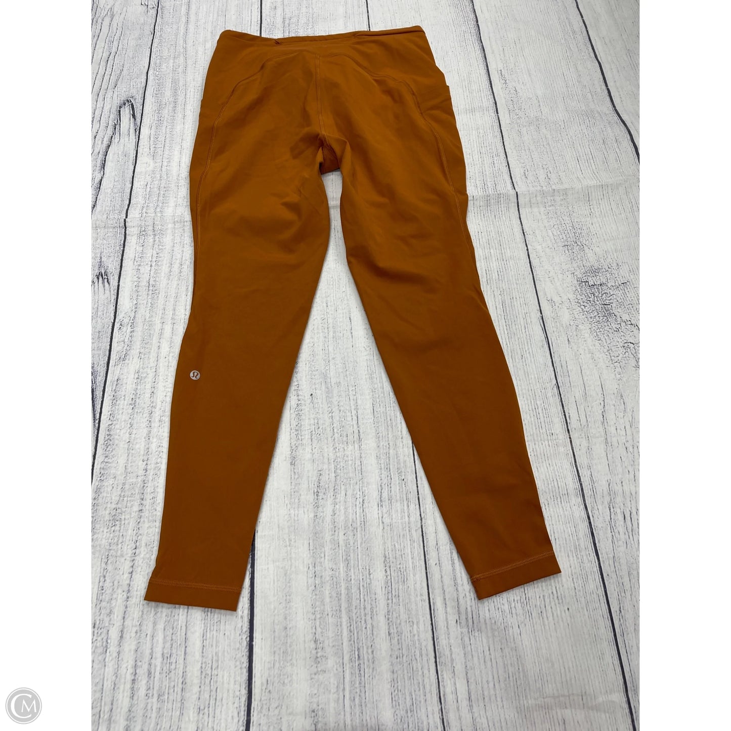 Athletic Leggings By Lululemon In Orange, Size: 12